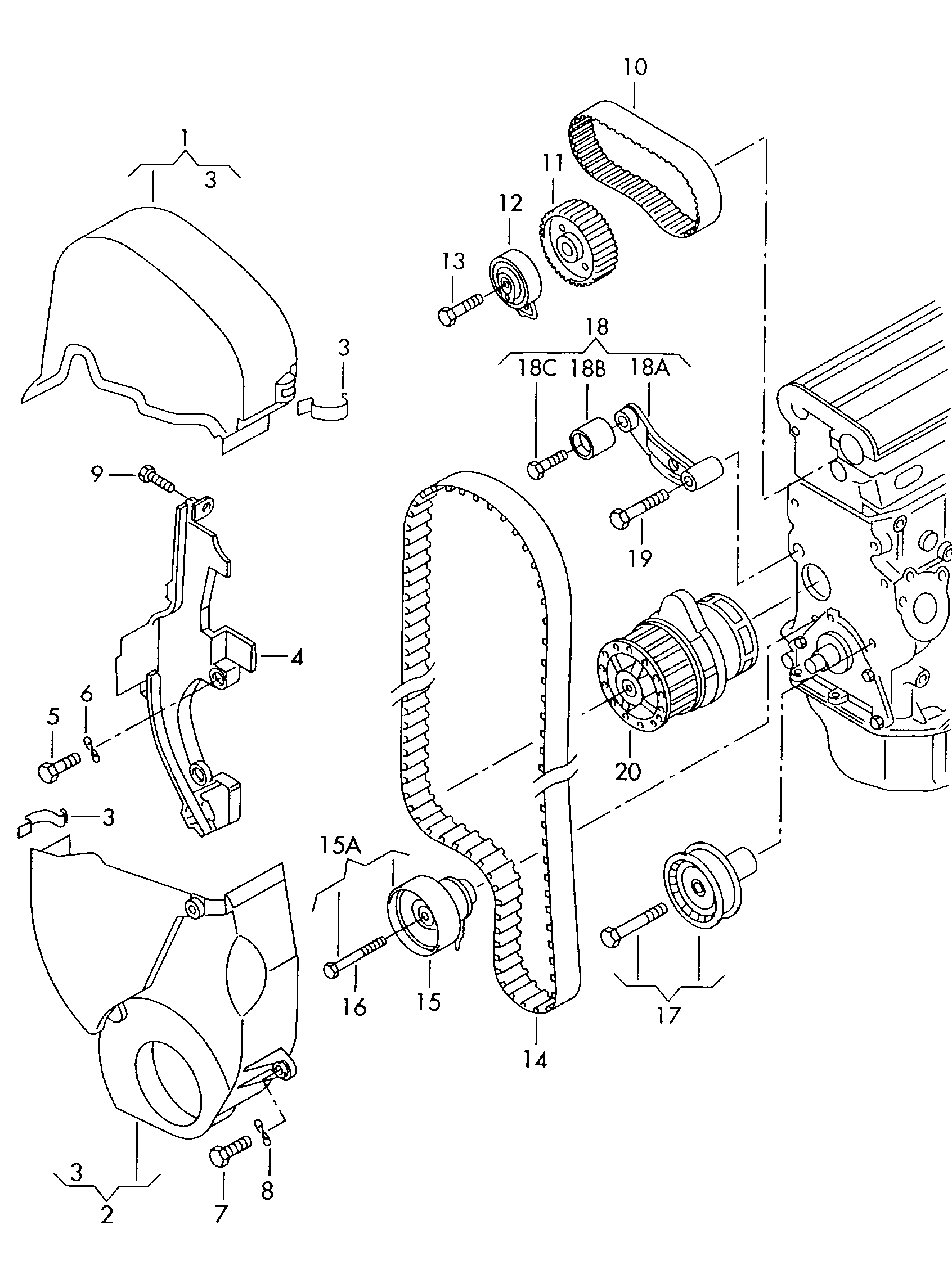 Seat 036 109 181 B - Kreipiantysis skriemulys, paskirstymo diržas onlydrive.pro