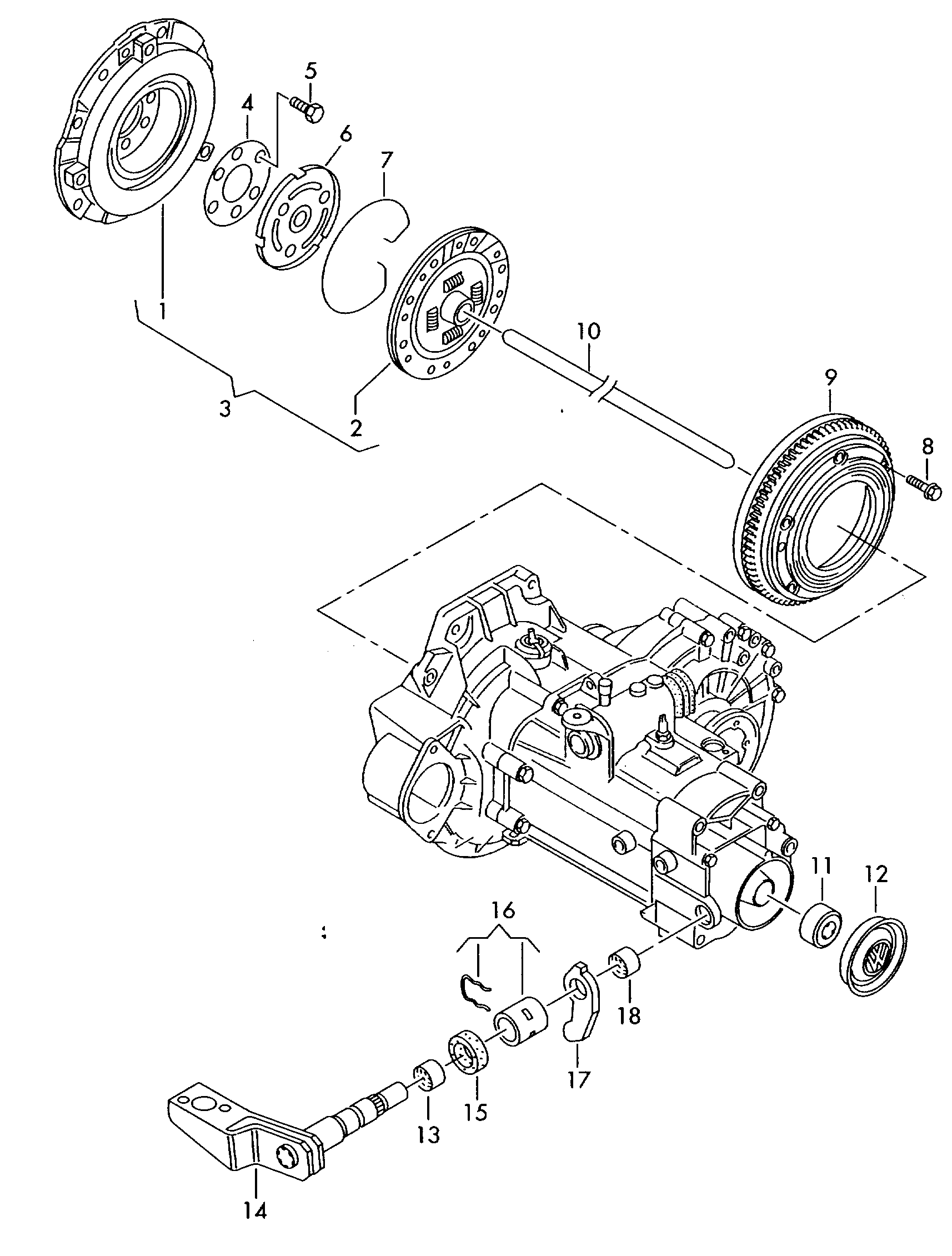 VAG 027 141 025T - Нажимной диск сцепления onlydrive.pro