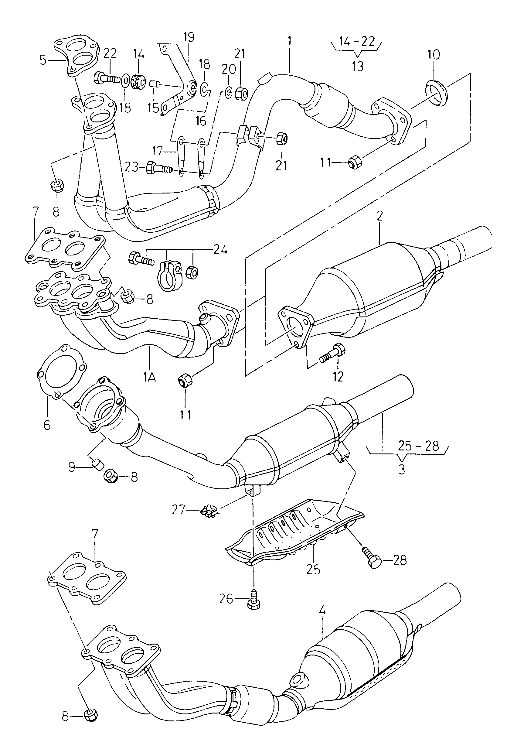 Seat 1J0253115R - Gasket, exhaust pipe onlydrive.pro