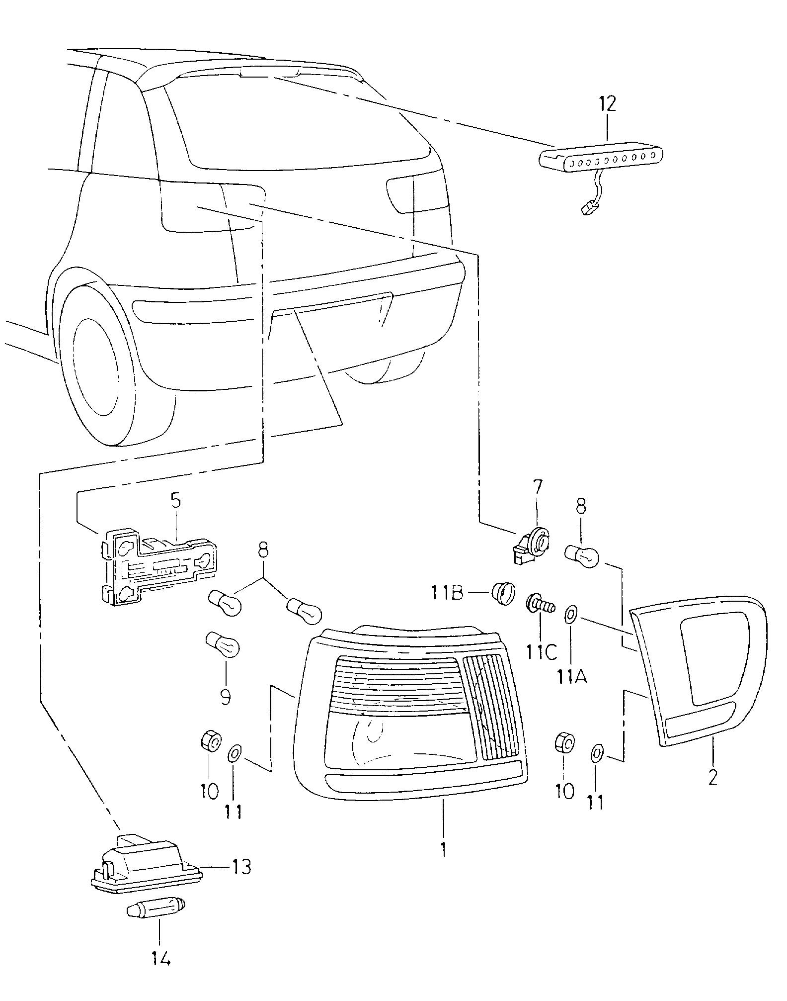 Seat 5P0943021 - Licence Plate Light onlydrive.pro