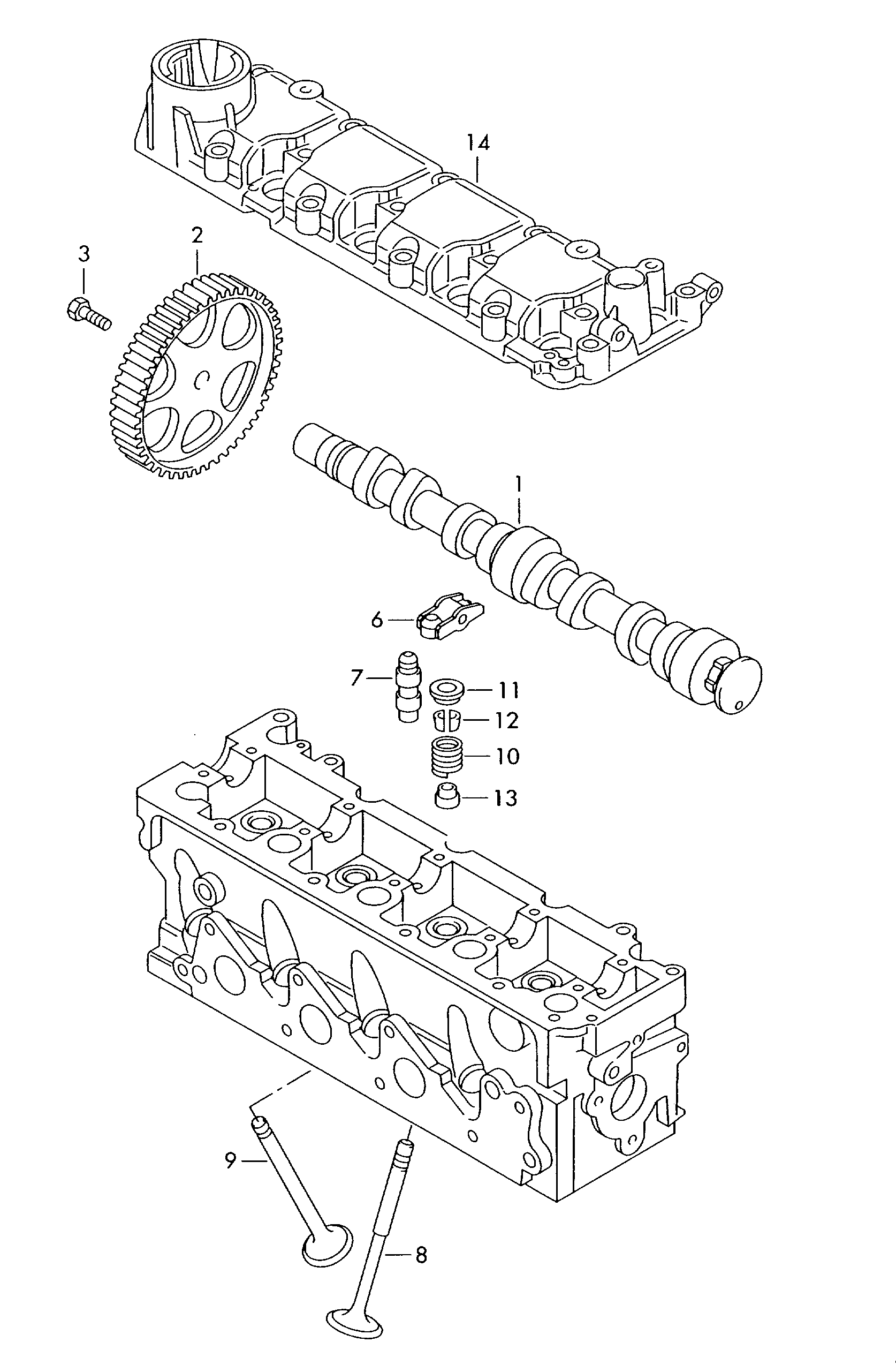 Seat 030 109 417 D - Finger Follower, engine timing onlydrive.pro