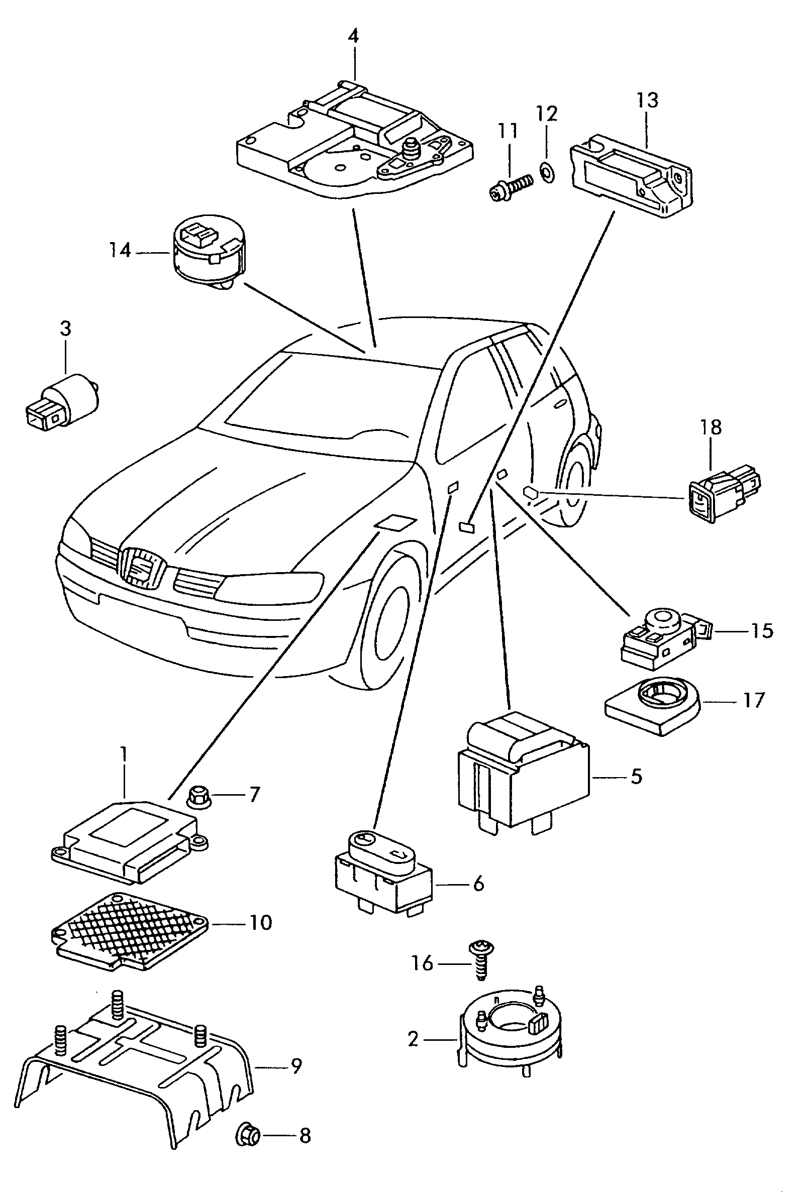 Seat 1H0 959 625 - Датчик, температура охлаждающей жидкости onlydrive.pro