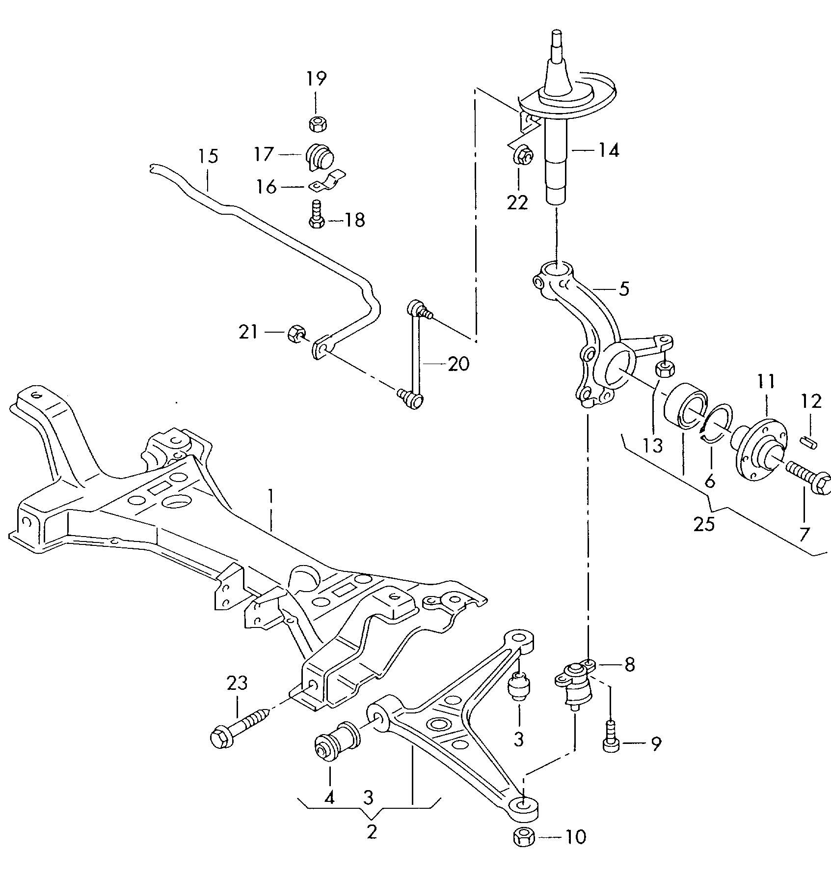 VAG 7M3 411 317 C - Stabilisaator,Stabilisaator onlydrive.pro