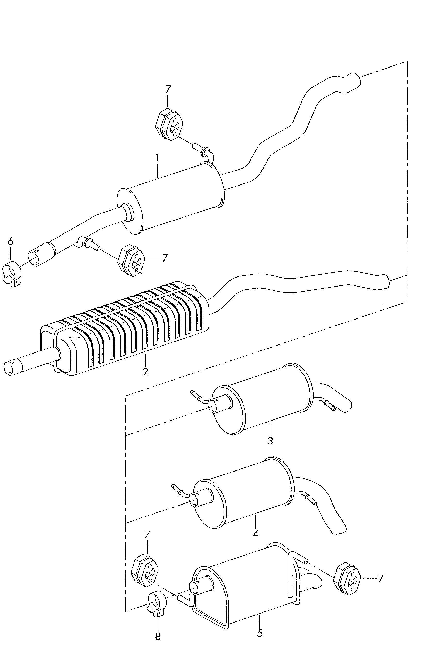 VAG 1H0 253 139 D - Pipe Connector, exhaust system onlydrive.pro