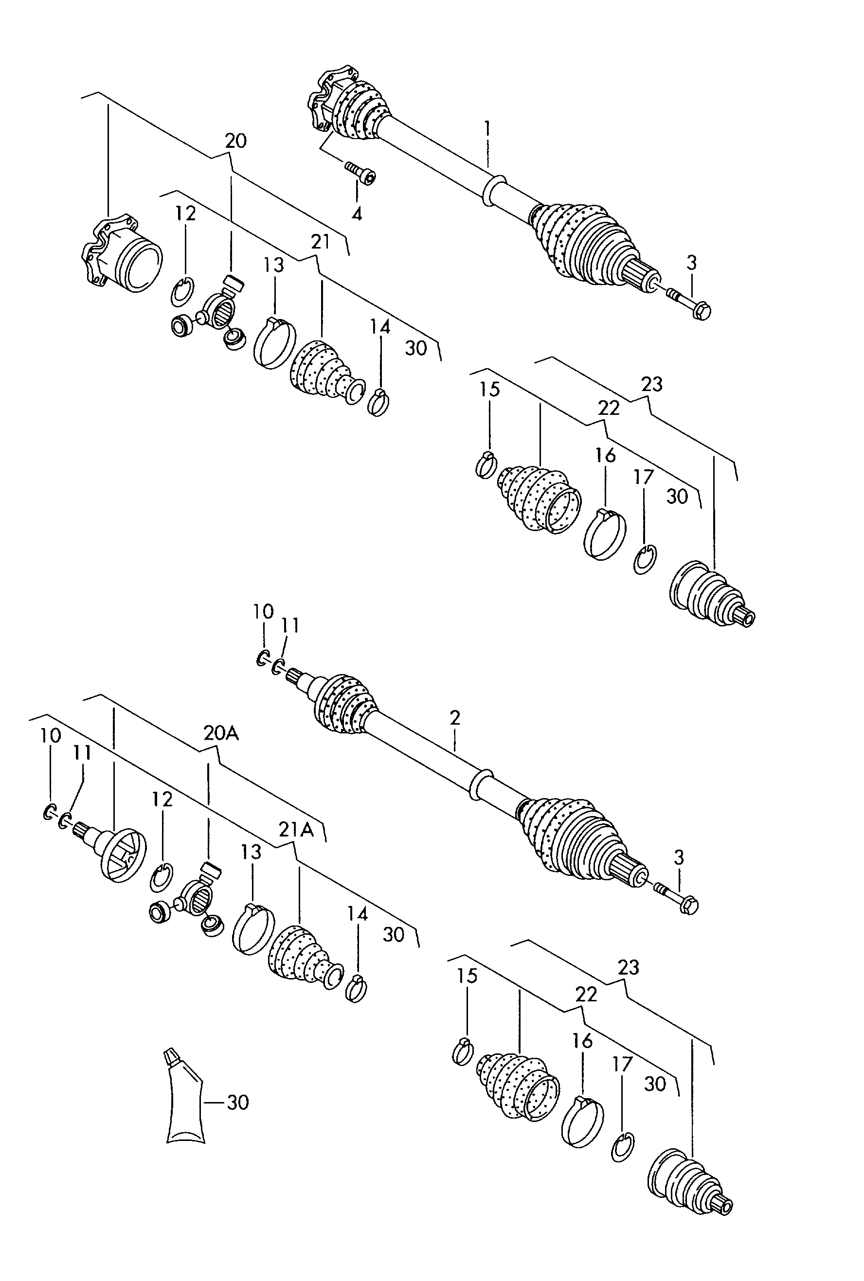 VAG 7M3498103H - Шарнирный комплект, ШРУС, приводной вал onlydrive.pro