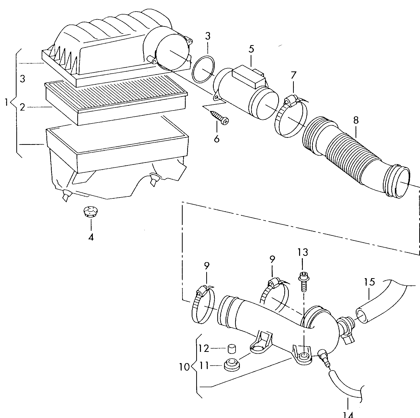 VW 071 906 461 B - Air Mass Sensor onlydrive.pro