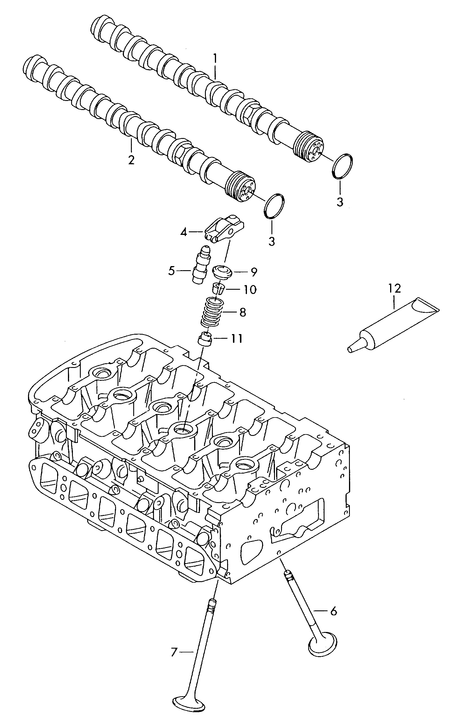 VAG 022109417E - Camshaft, valves: 24 pcs. onlydrive.pro