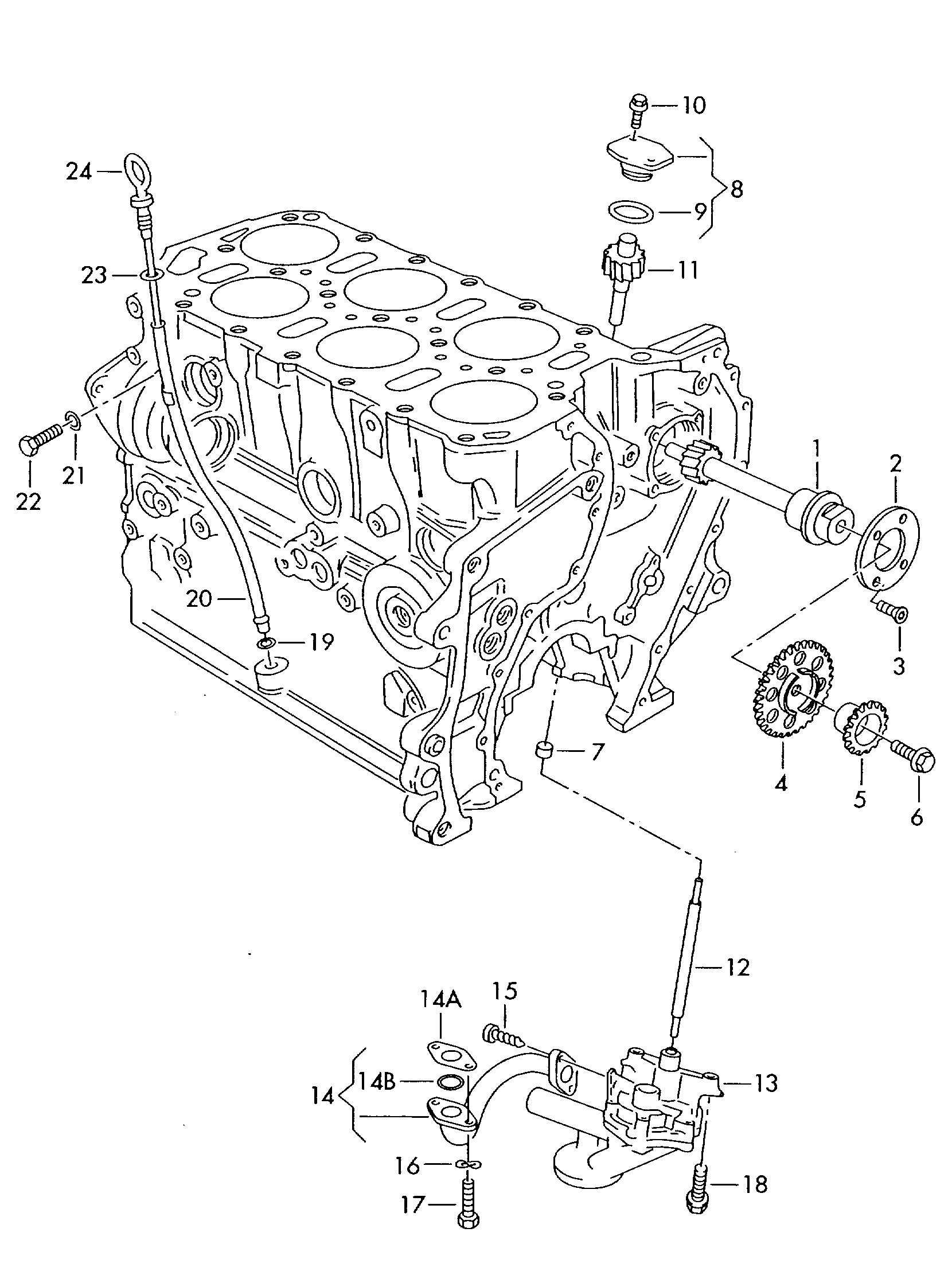 Seat 021 115 105 B - Eļļas sūknis onlydrive.pro