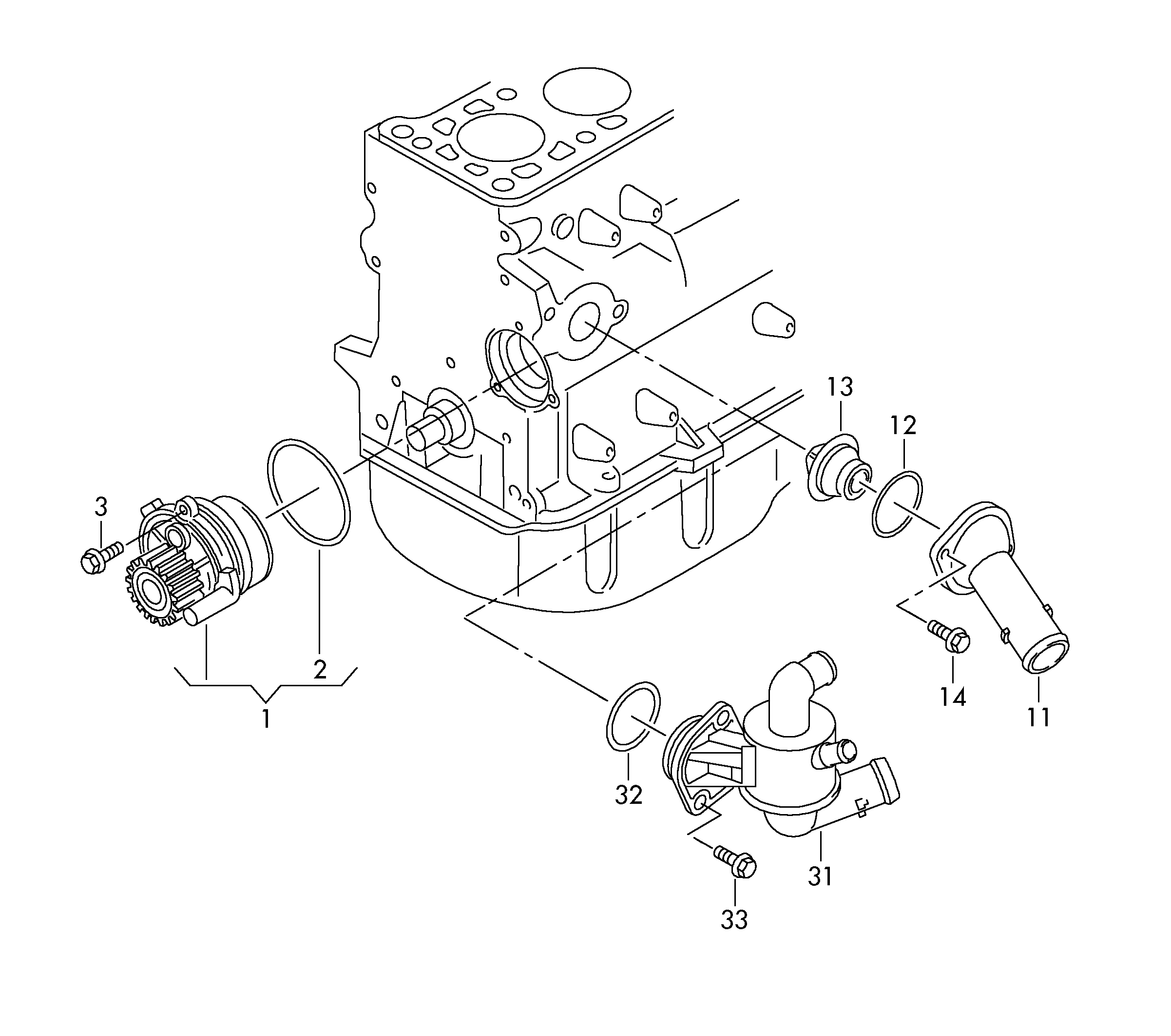 VAG 03L121011C - Water Pump onlydrive.pro