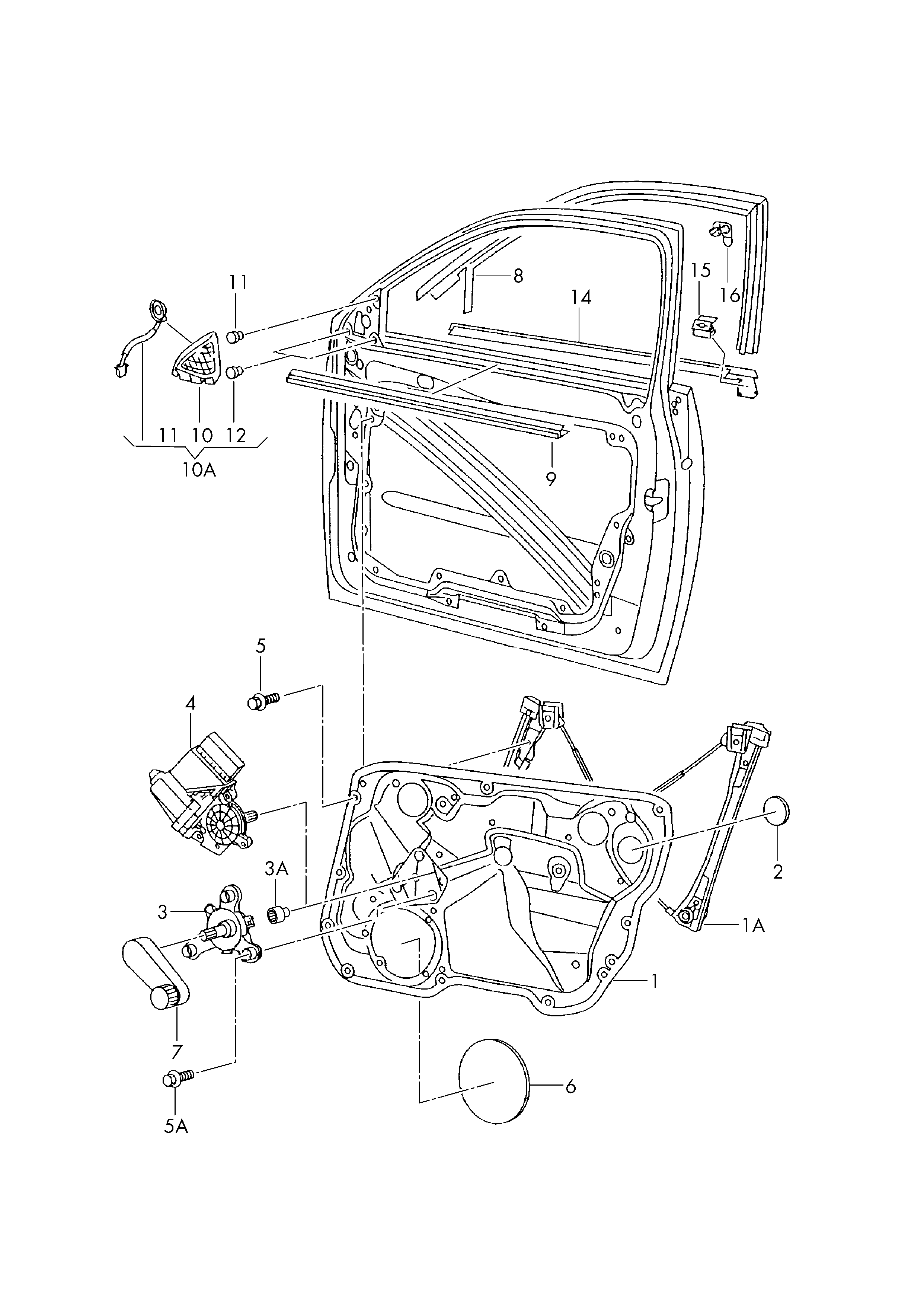 Seat 6L4837461 - Window Regulator onlydrive.pro