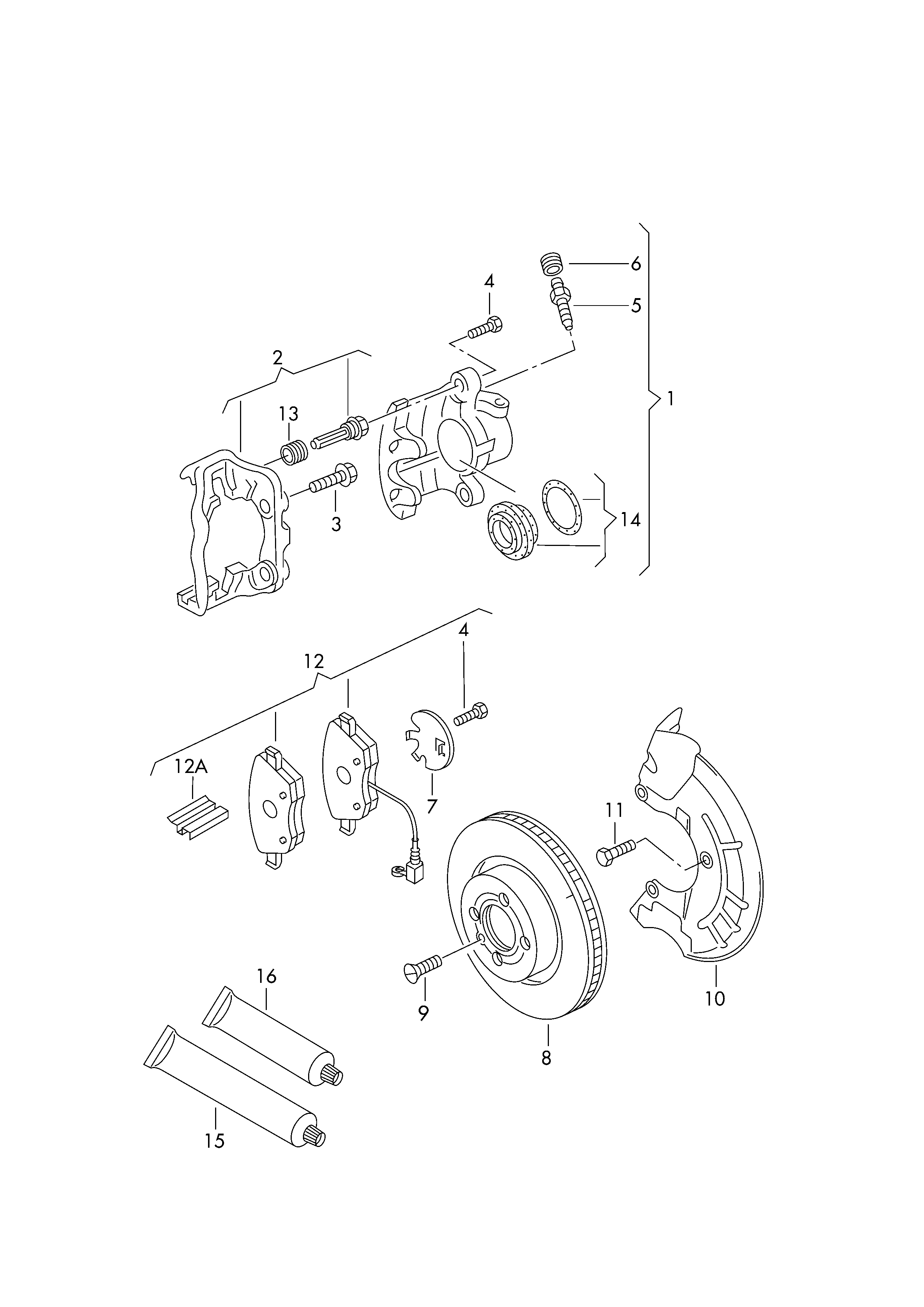 Skoda 6Q0615269 - Accessory Kit for disc brake Pads onlydrive.pro