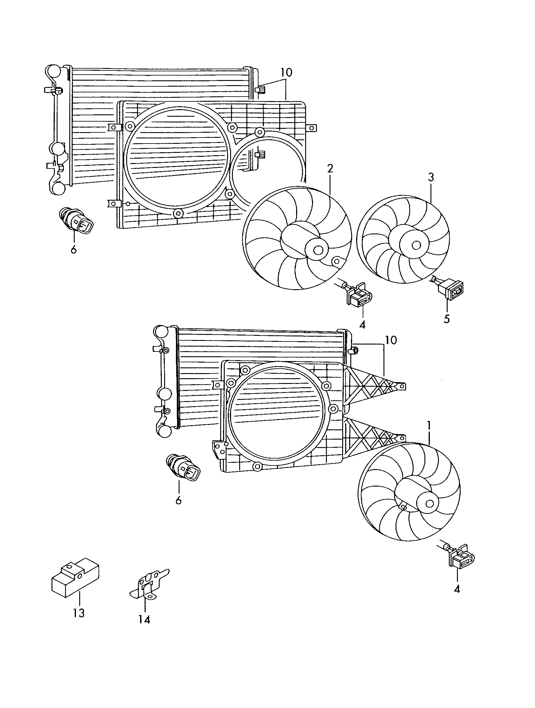 VW 1C0 959 455 C - Ventilators, Motora dzesēšanas sistēma onlydrive.pro