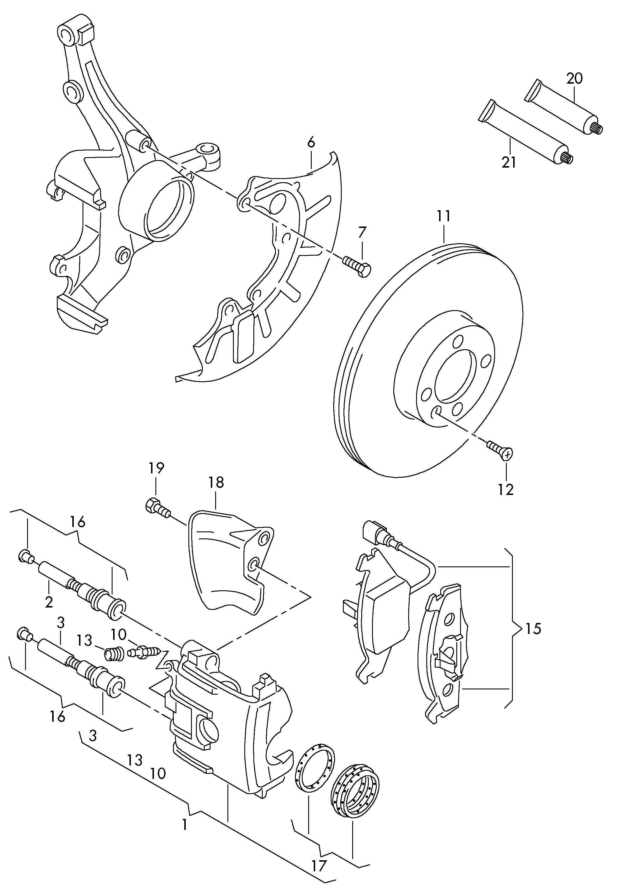 VAG 1K0 615 301 AS - Brake Disc onlydrive.pro