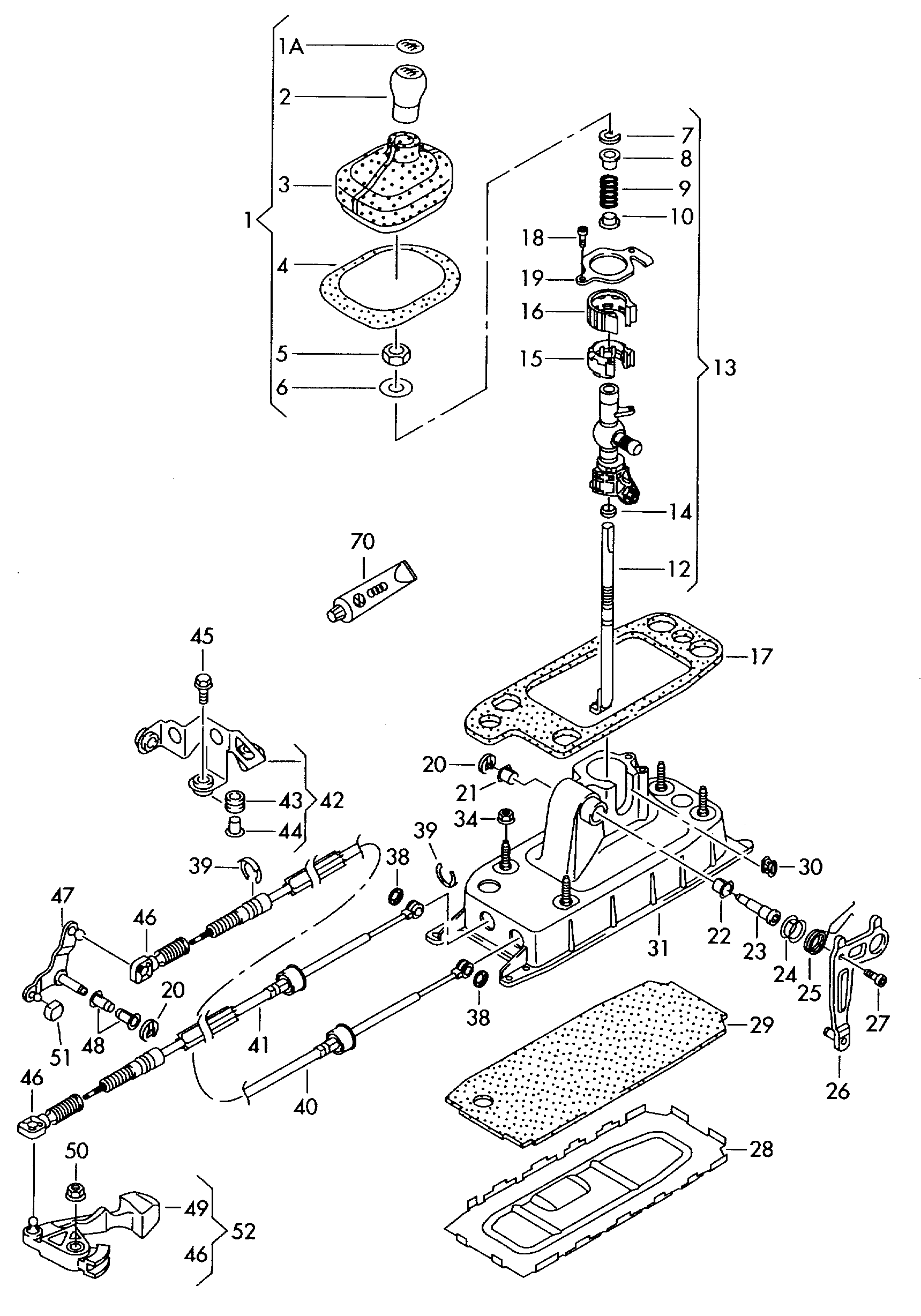 Seat 5Q0 711 202 - Repair Kit, gear lever onlydrive.pro