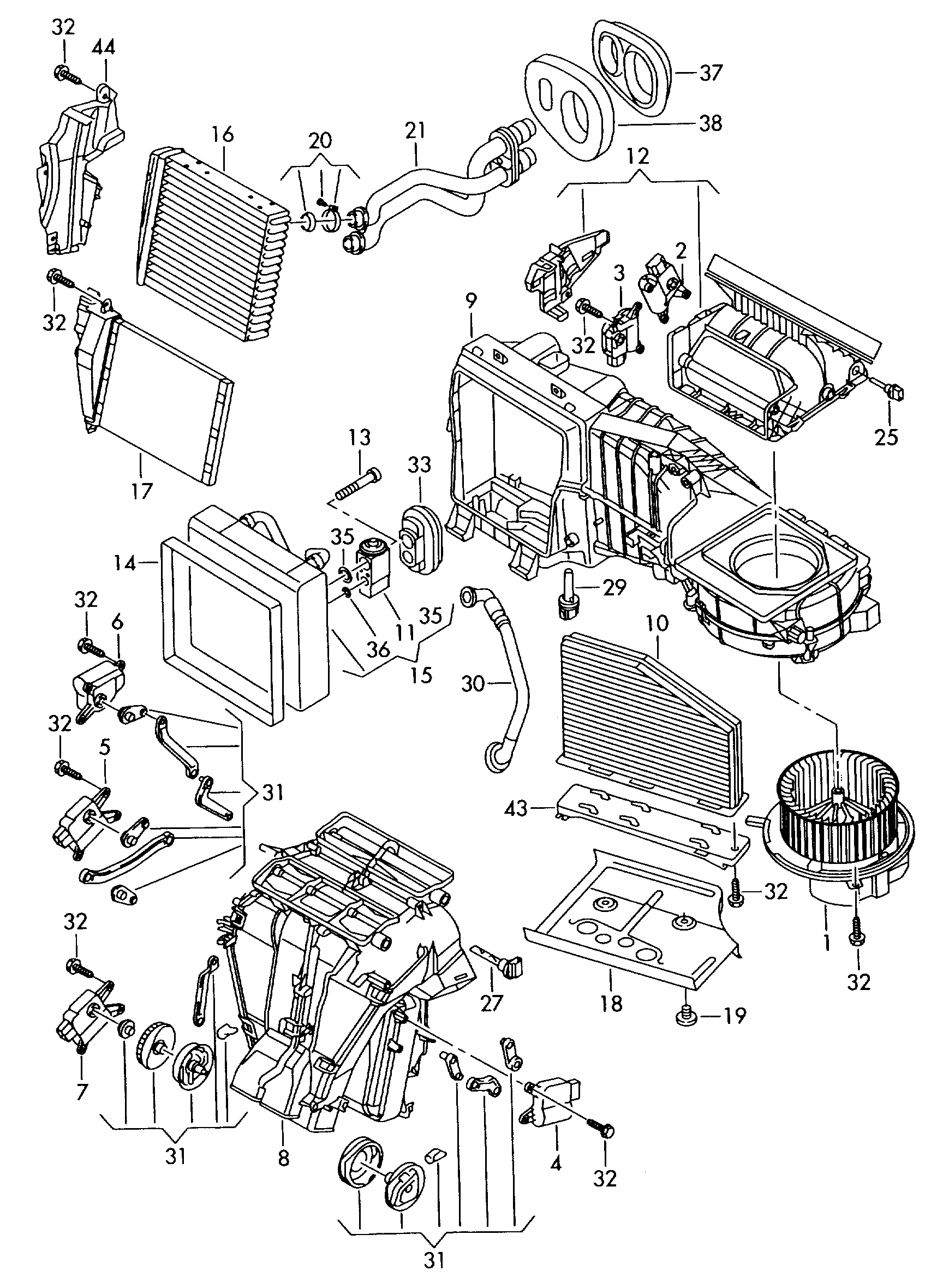 Seat 3C0 907 521 D - Vadības bloks, Apsilde / Ventilācija onlydrive.pro