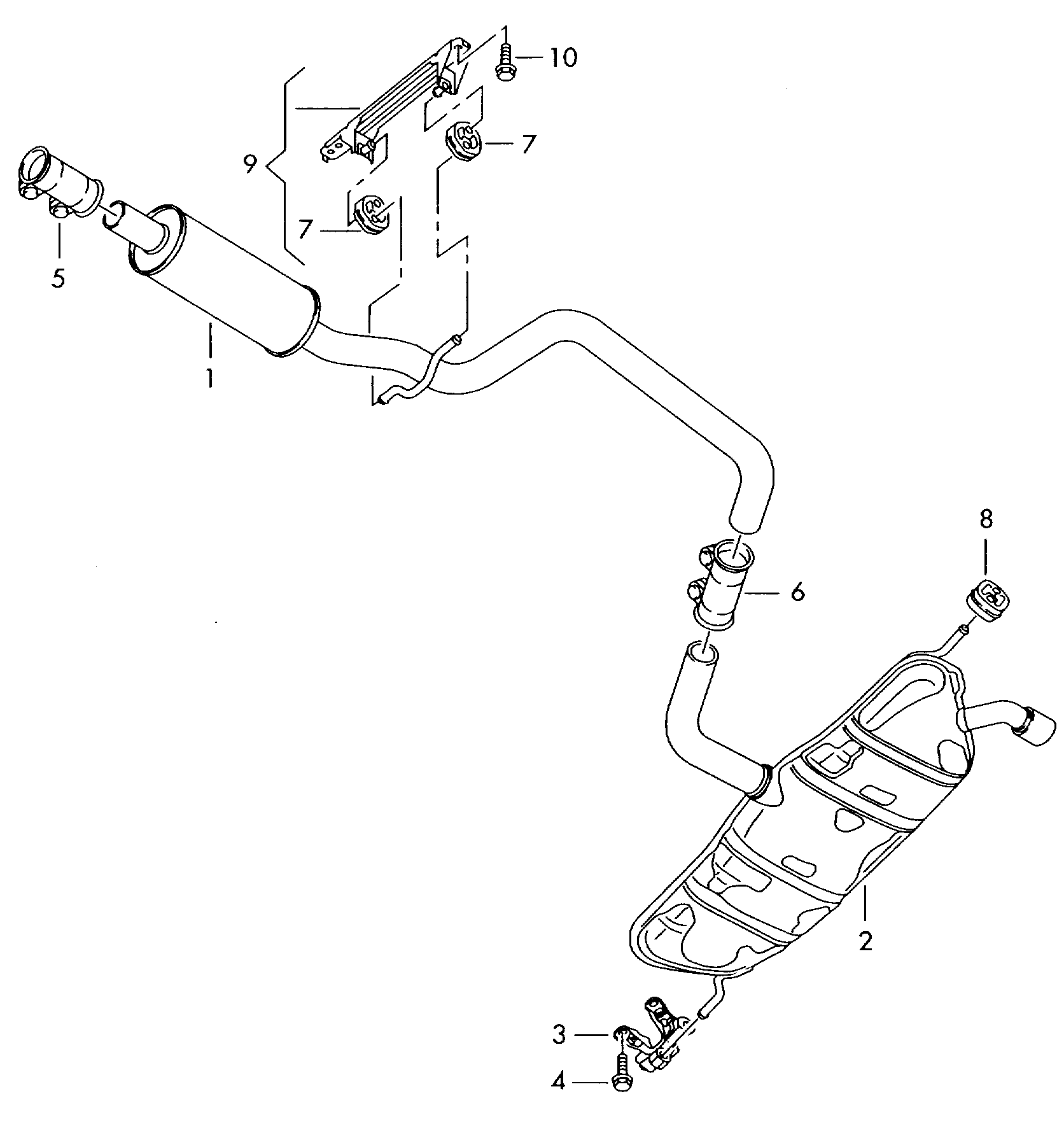 Skoda 1K0253141A - Pipe Connector, exhaust system onlydrive.pro