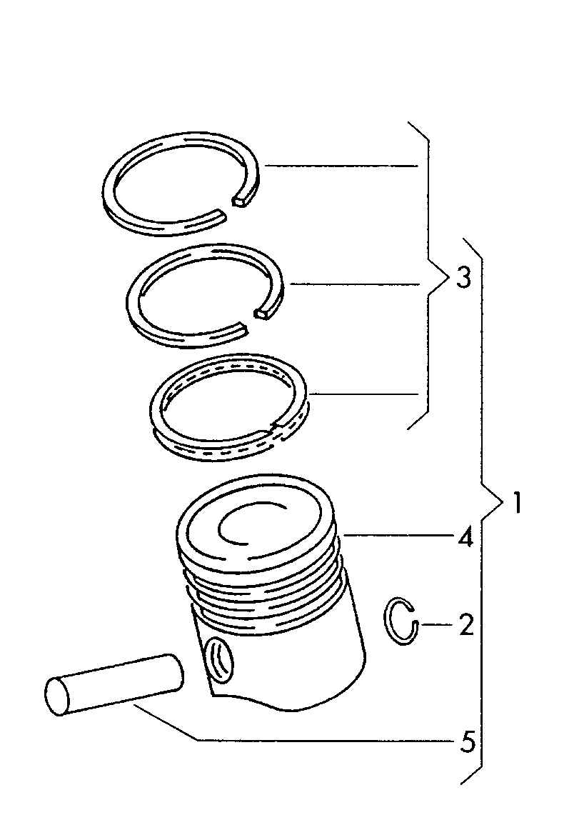 VAG 06D107065R - Piston Ring Kit onlydrive.pro