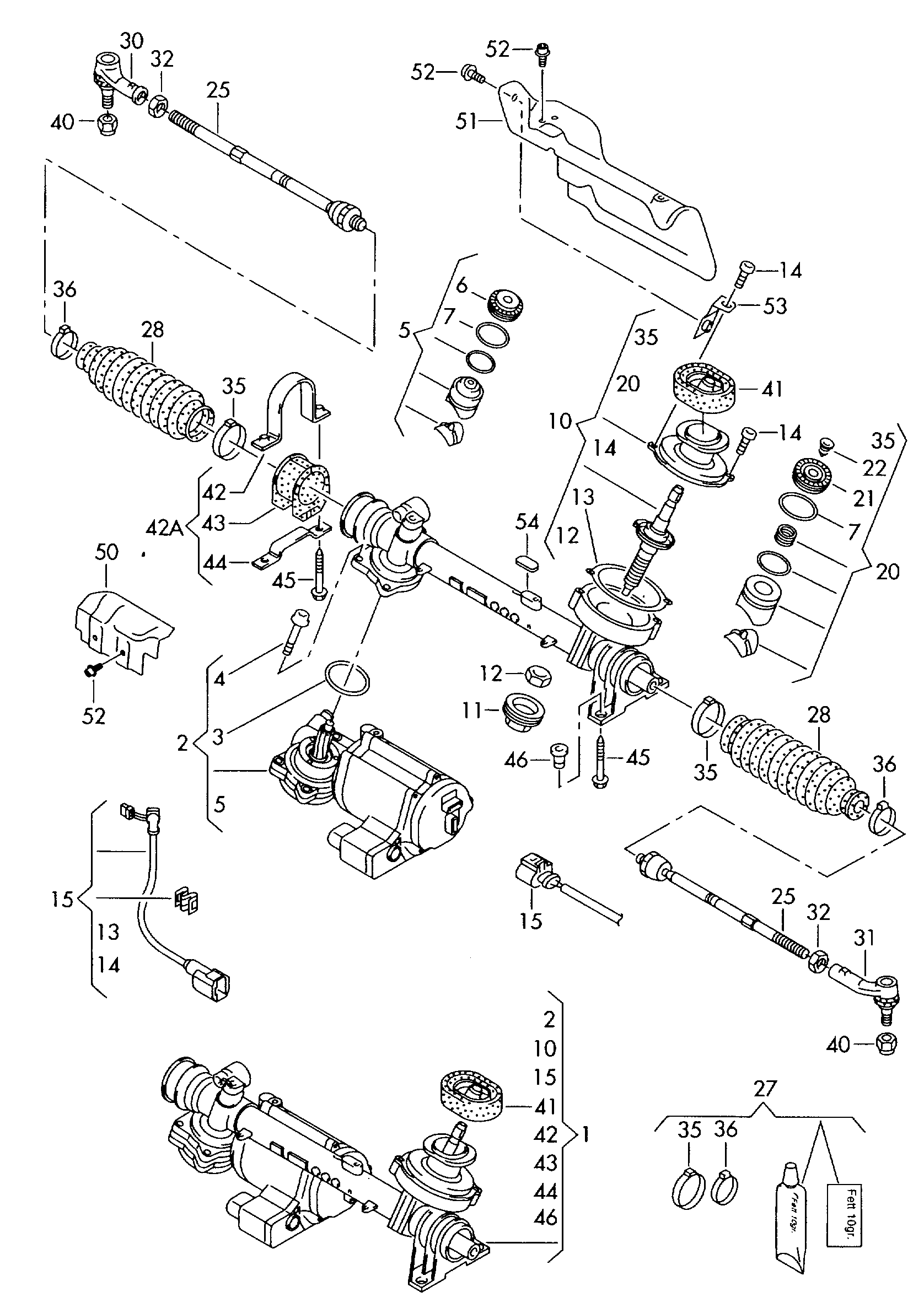 VW 1K0 423 812 E - Наконечник рулевой тяги, шарнир onlydrive.pro