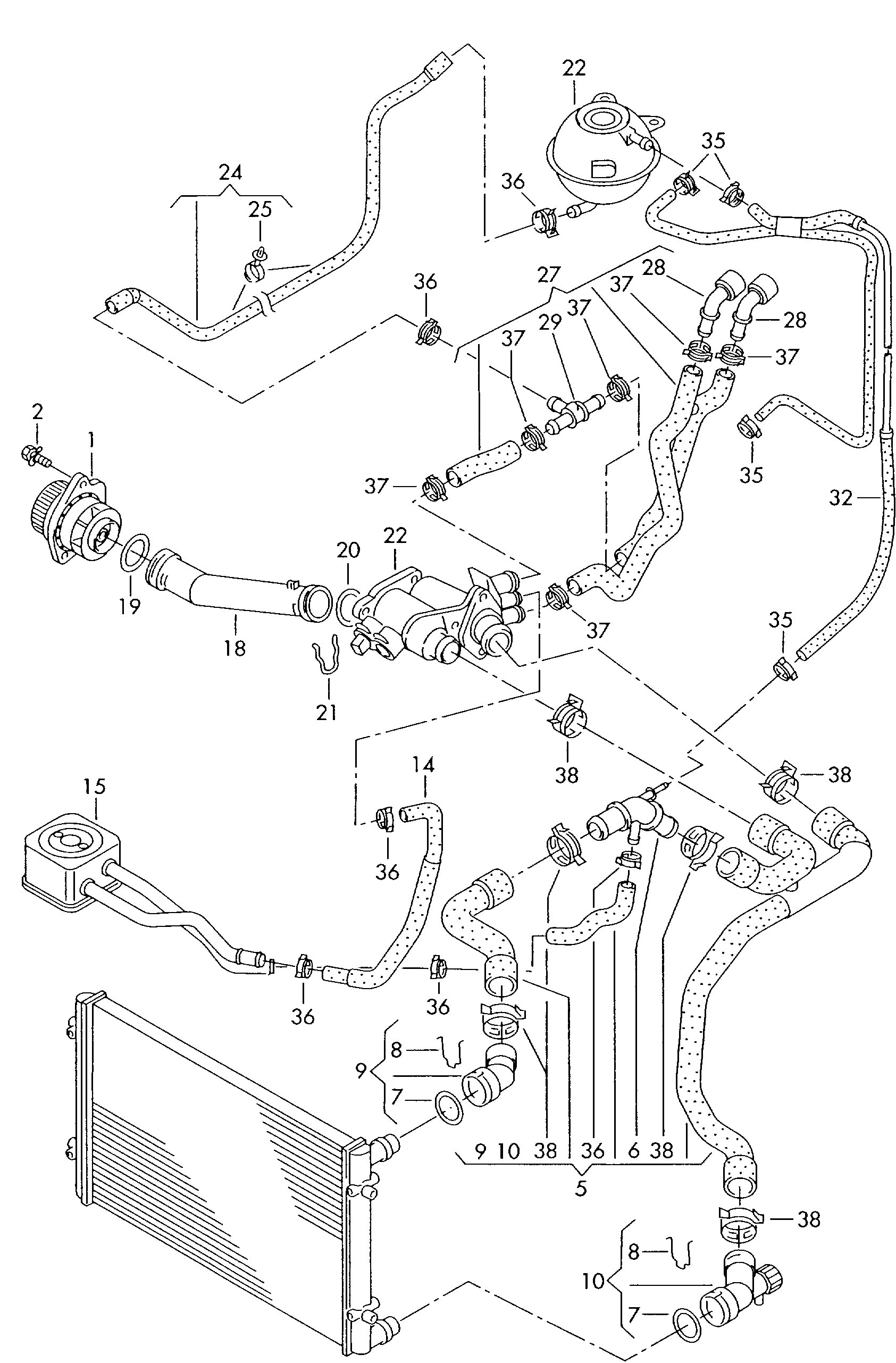 VW 036 121 008 GX - Водяной насос onlydrive.pro