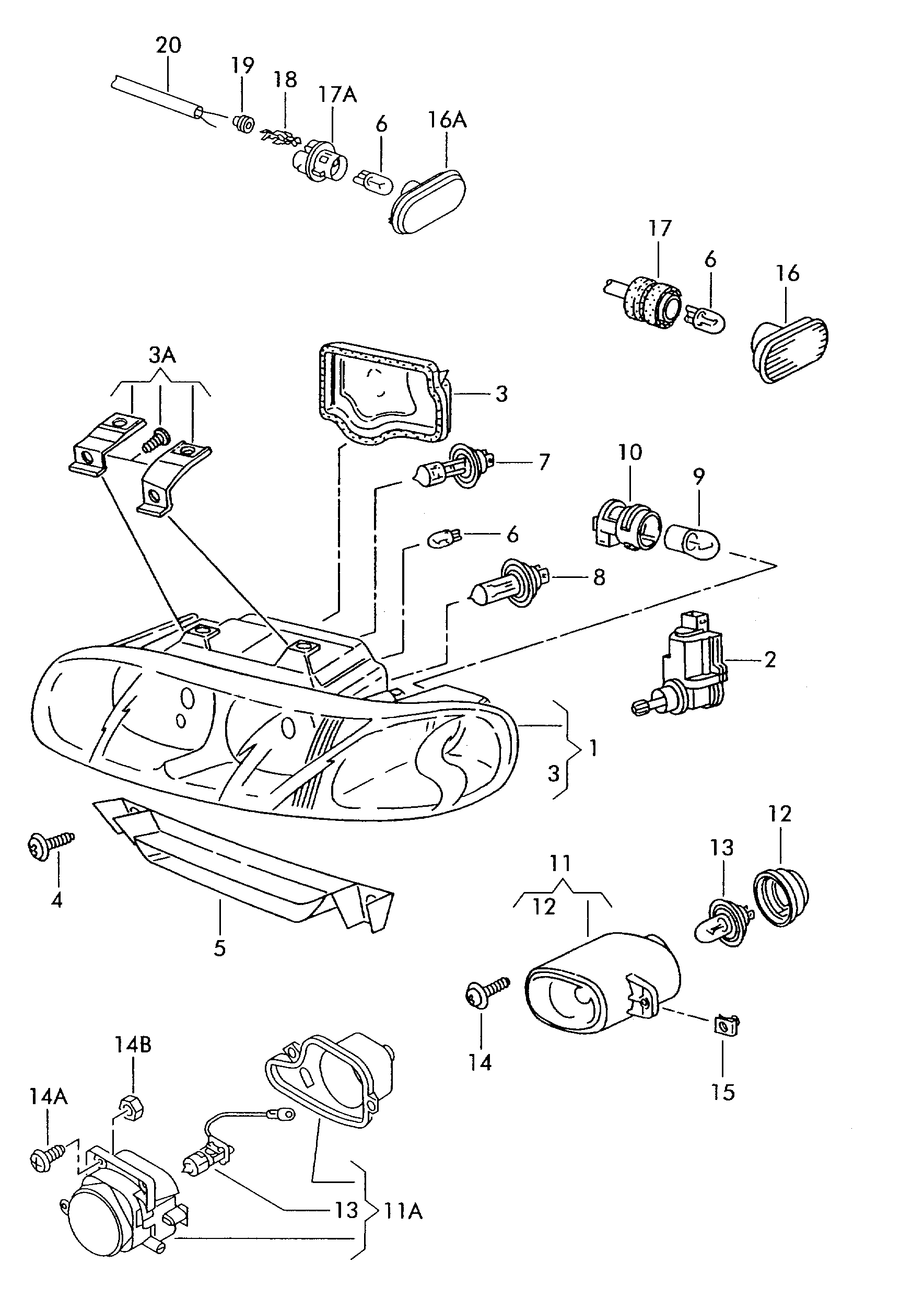 Seat 1M1941015 - Headlight onlydrive.pro