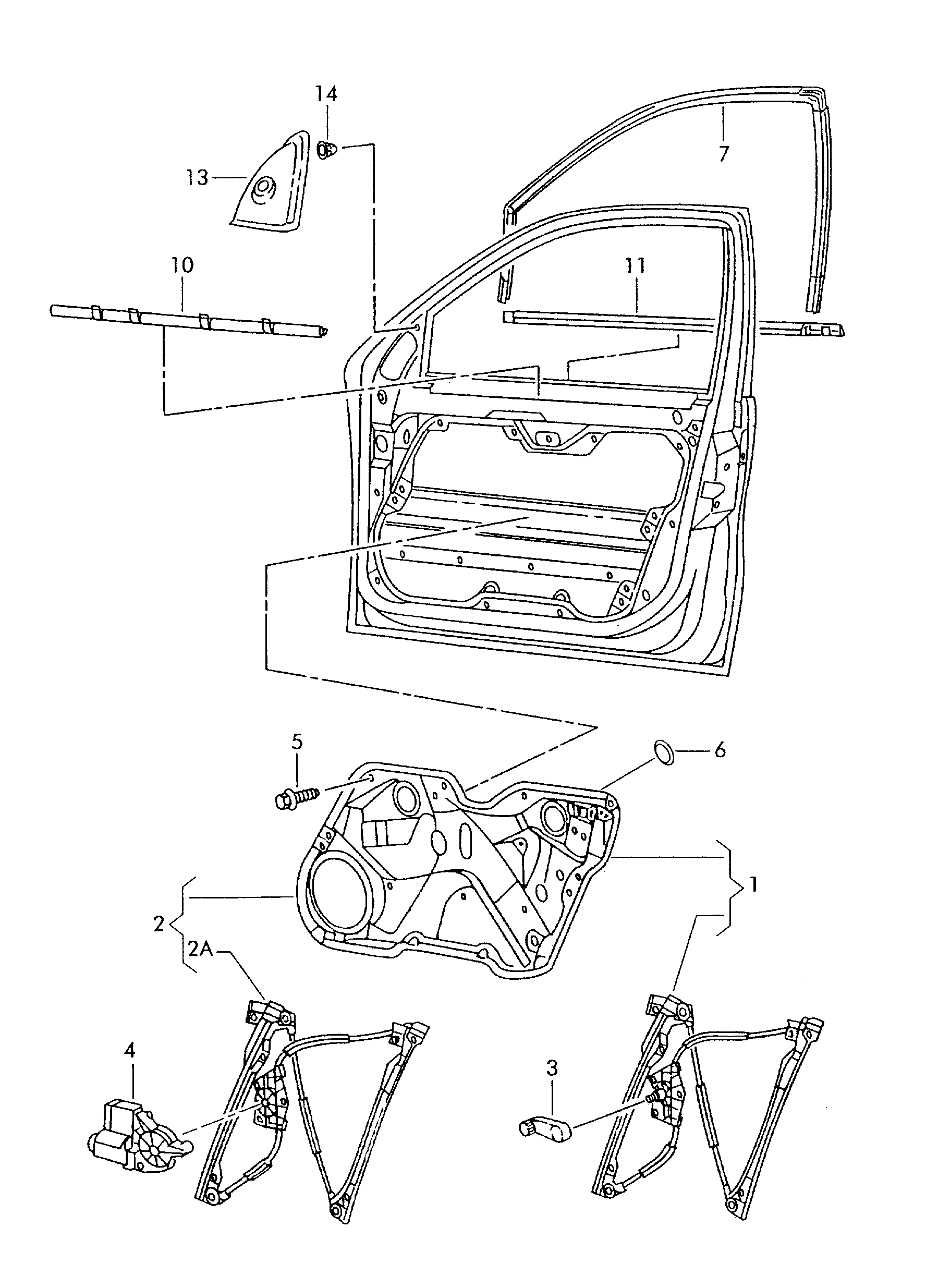 Skoda 1M0837461 - Window Regulator onlydrive.pro