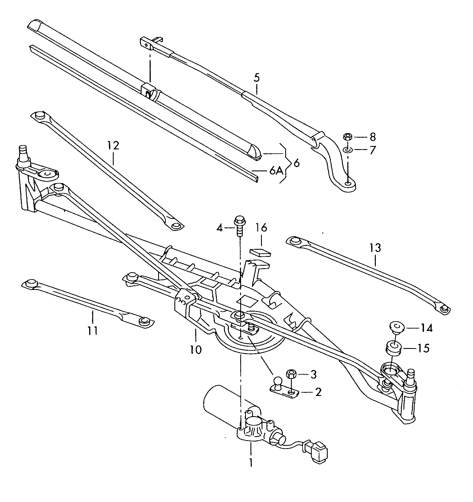 VAG 7M3 998 002 A - Pyyhkijänsulka onlydrive.pro