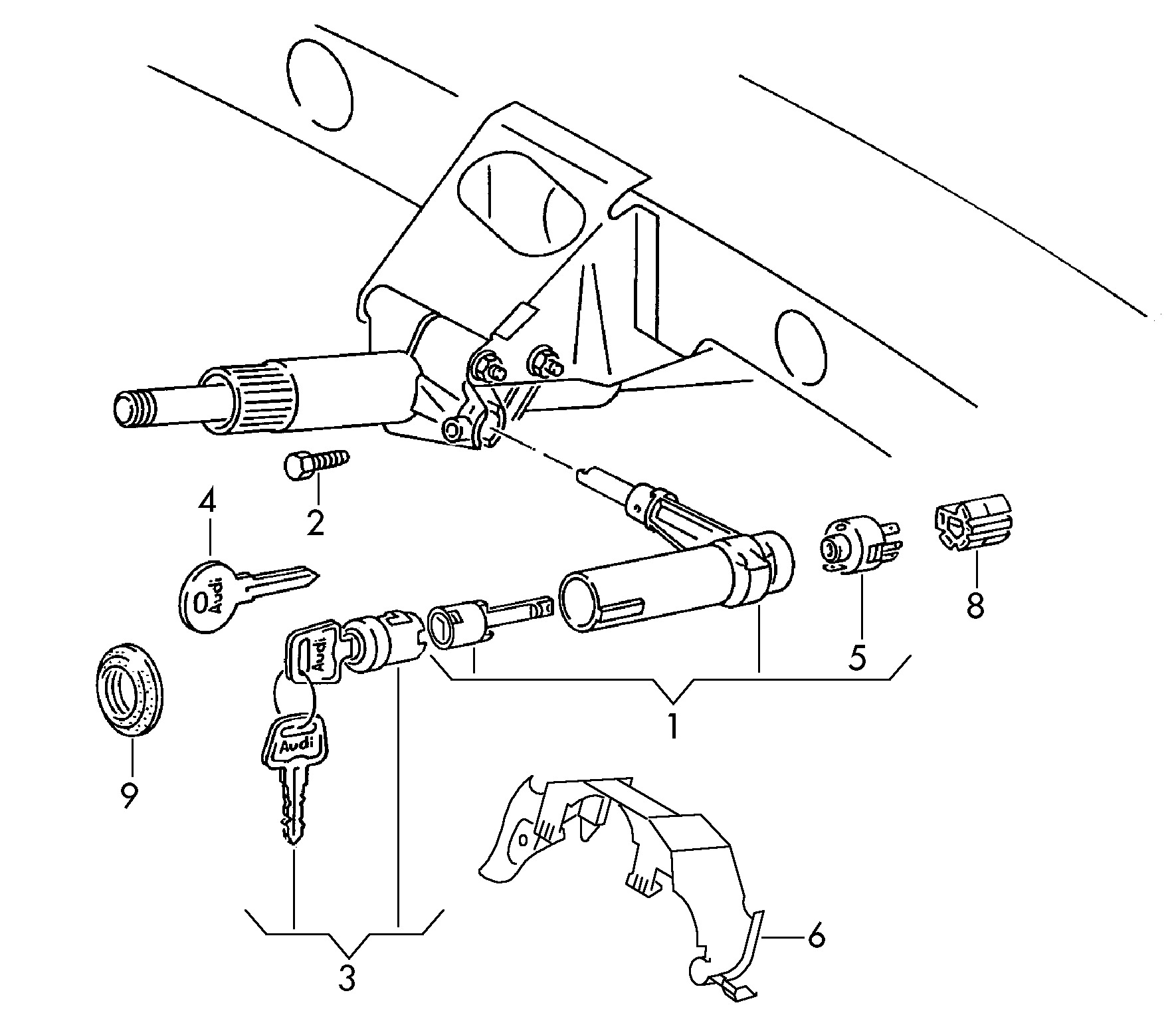 VAG 02N 409 344E - Stub Axle, differential onlydrive.pro