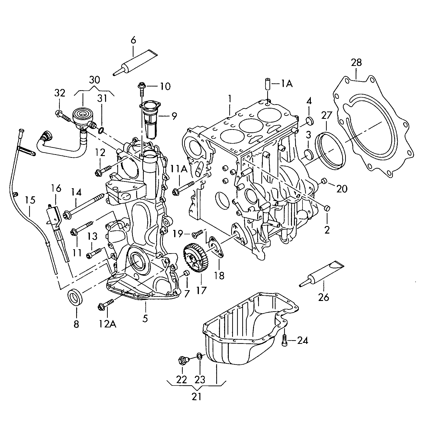 Skoda 021 103 051 C - Shaft Seal, crankshaft onlydrive.pro