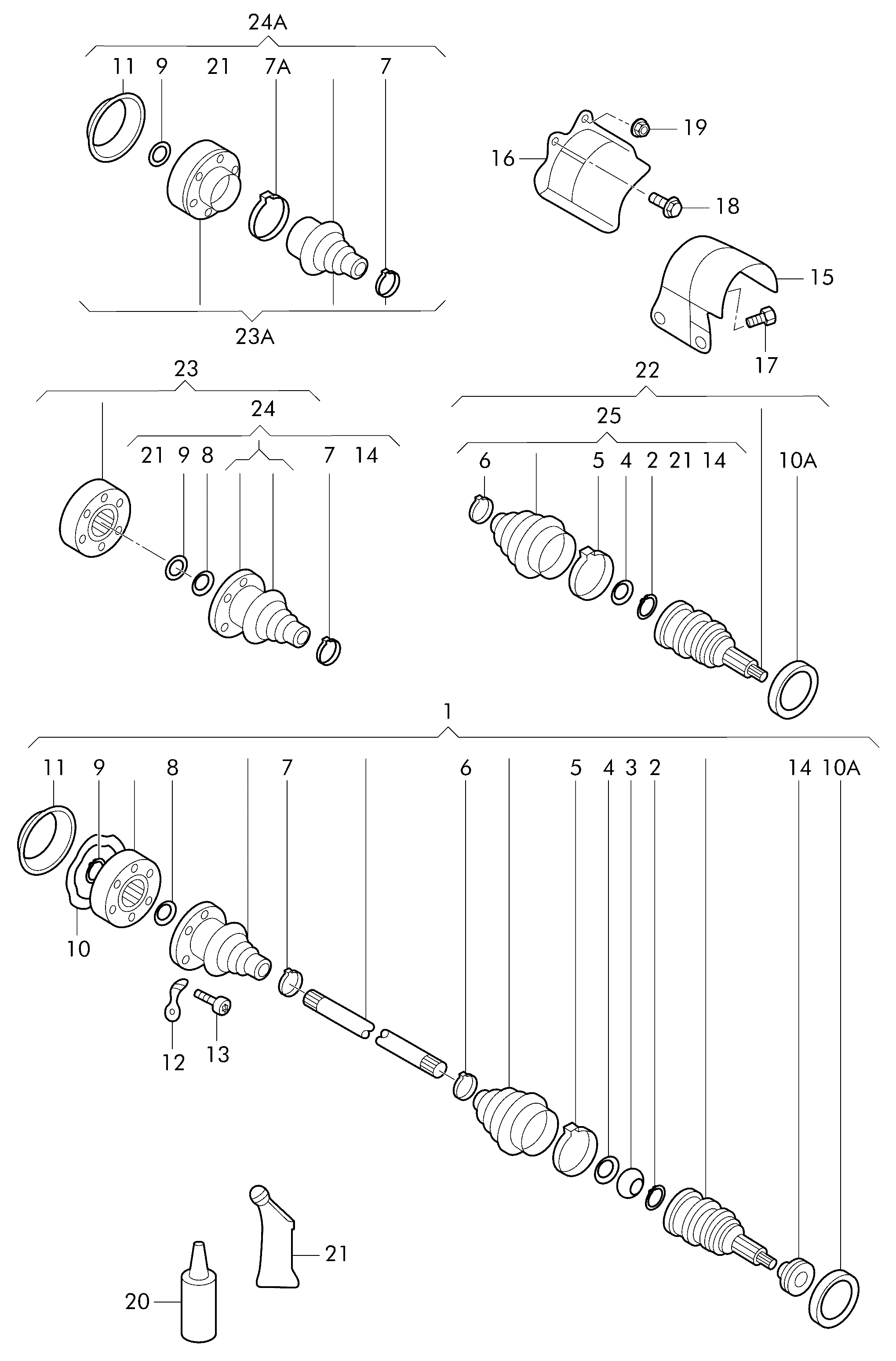 Seat 6Q0 498 103 A - Joint Kit, drive shaft onlydrive.pro