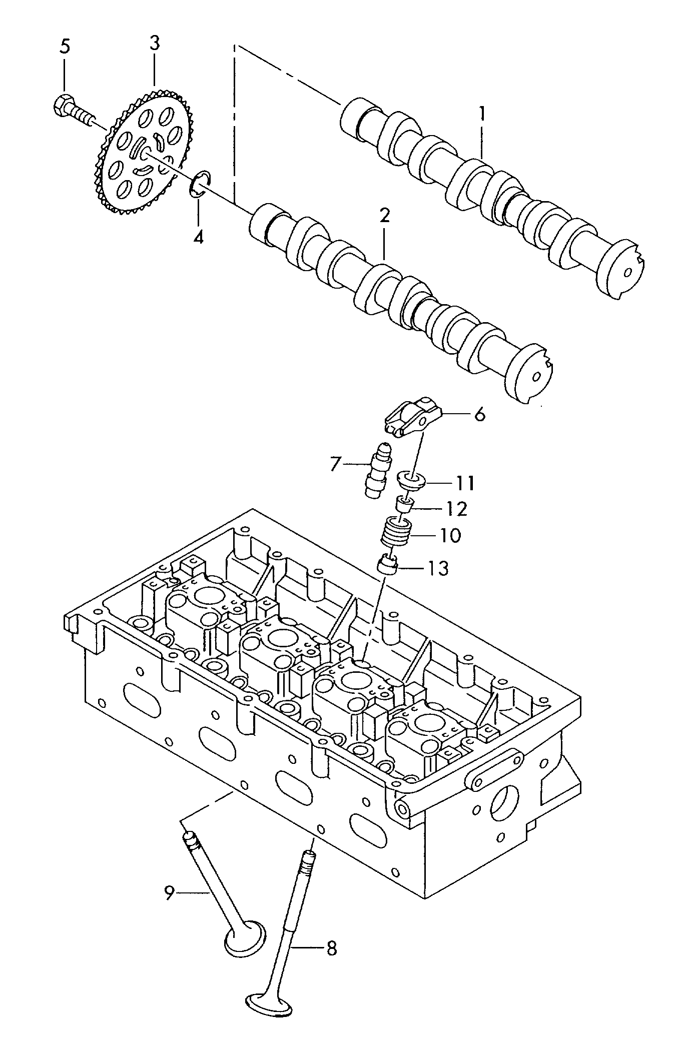 Seat 03E109101T - Camshaft onlydrive.pro