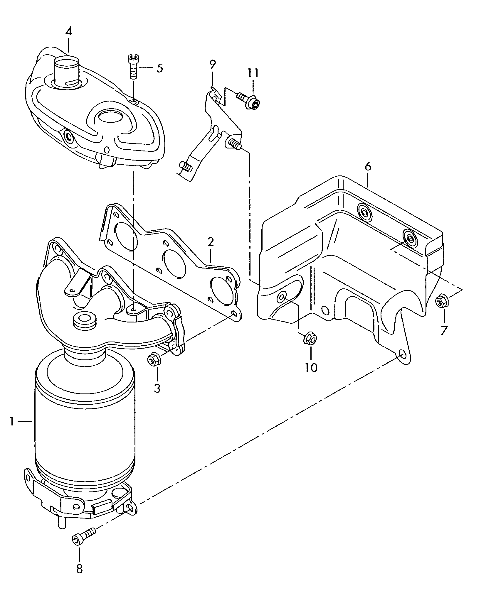 VAG 03E253039A - Tihend, heitgaasitoru onlydrive.pro