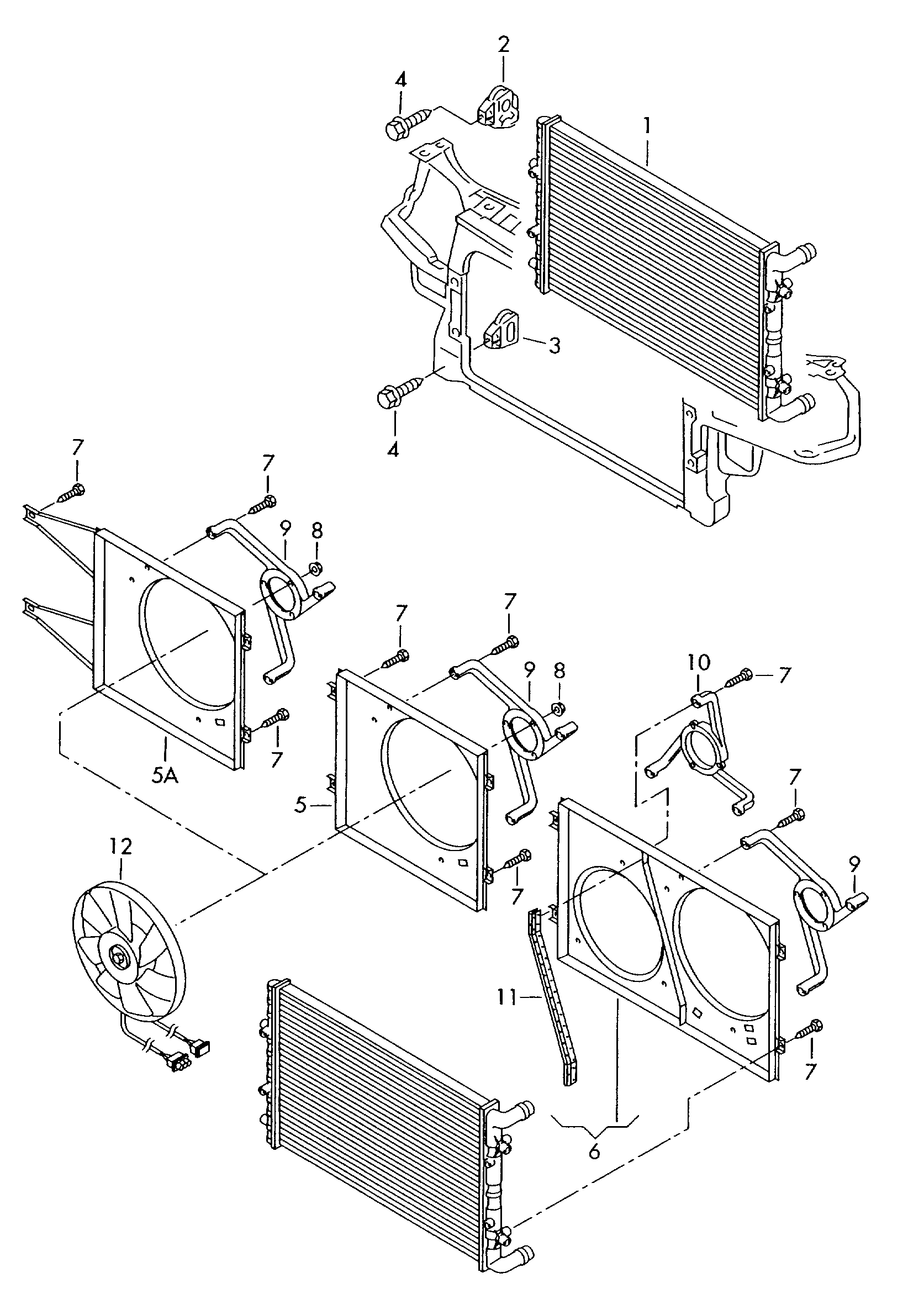 VW 6Q0 121 253 AE - Radiators, Motora dzesēšanas sistēma onlydrive.pro