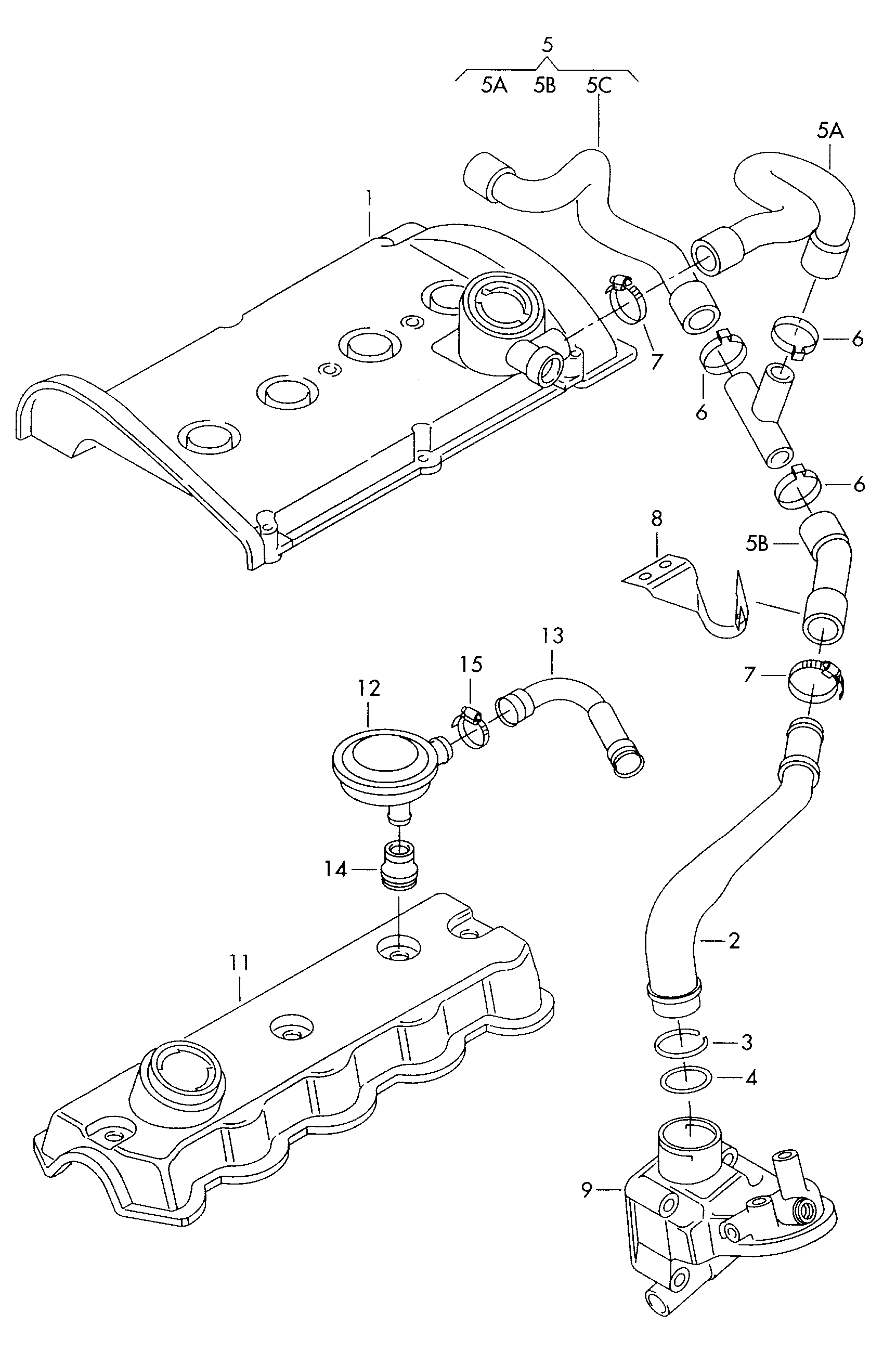 Seat 038 103 493 P - Voolik,klapikambriõhutus onlydrive.pro