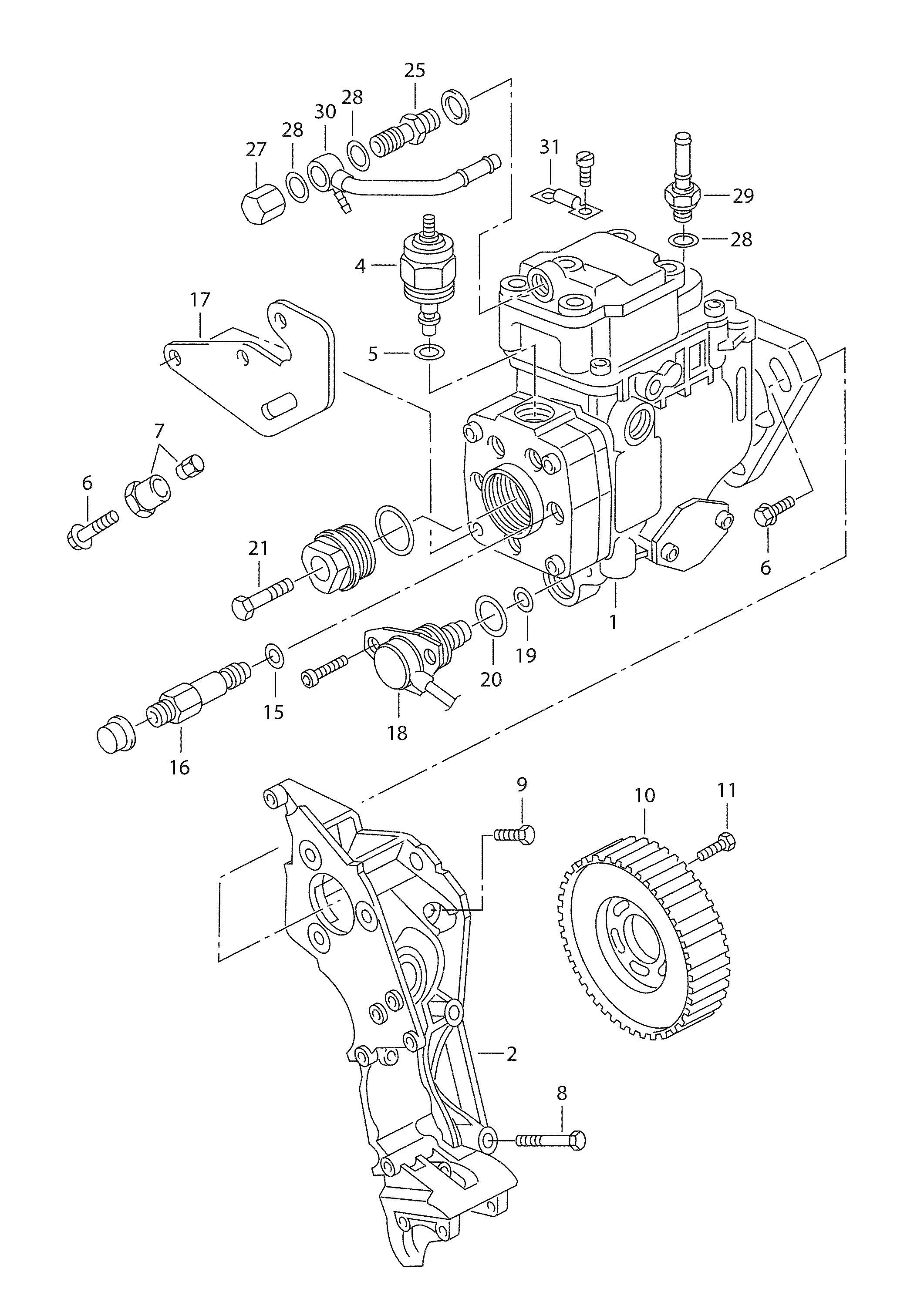 VAG 038 130 107KX - High Pressure Injection Pump onlydrive.pro