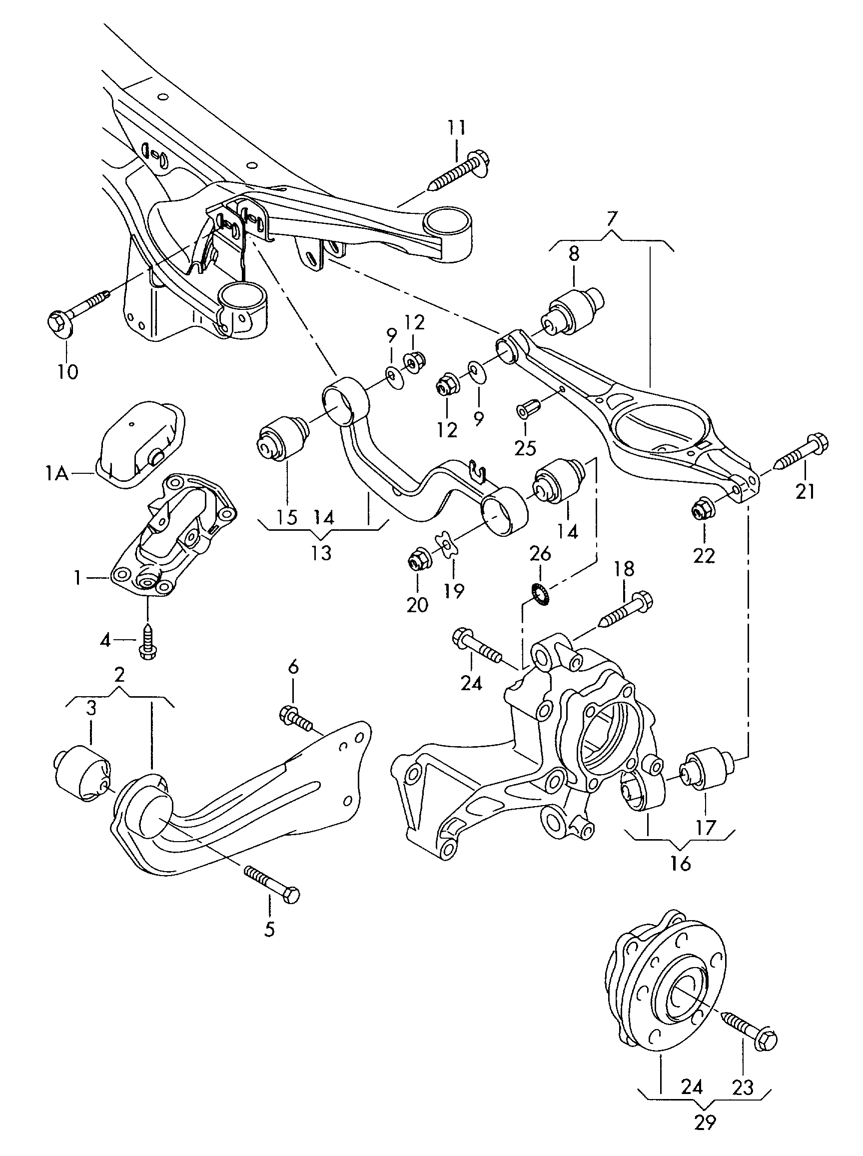 VAG 1K0 505 541D - Bush of Control / Trailing Arm onlydrive.pro