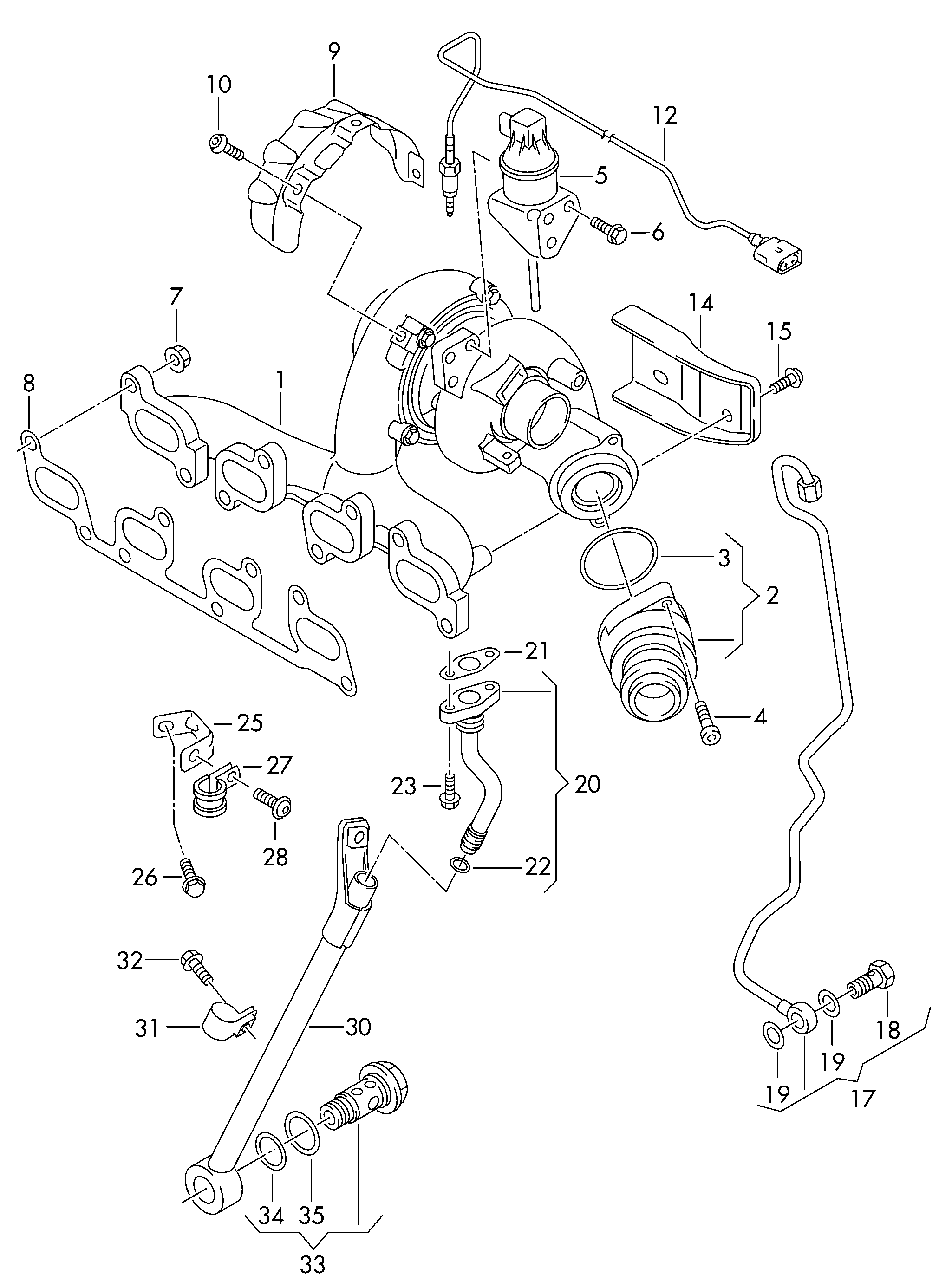 Seat 03L 253 039 E - Blīve, Izplūdes kolektors onlydrive.pro