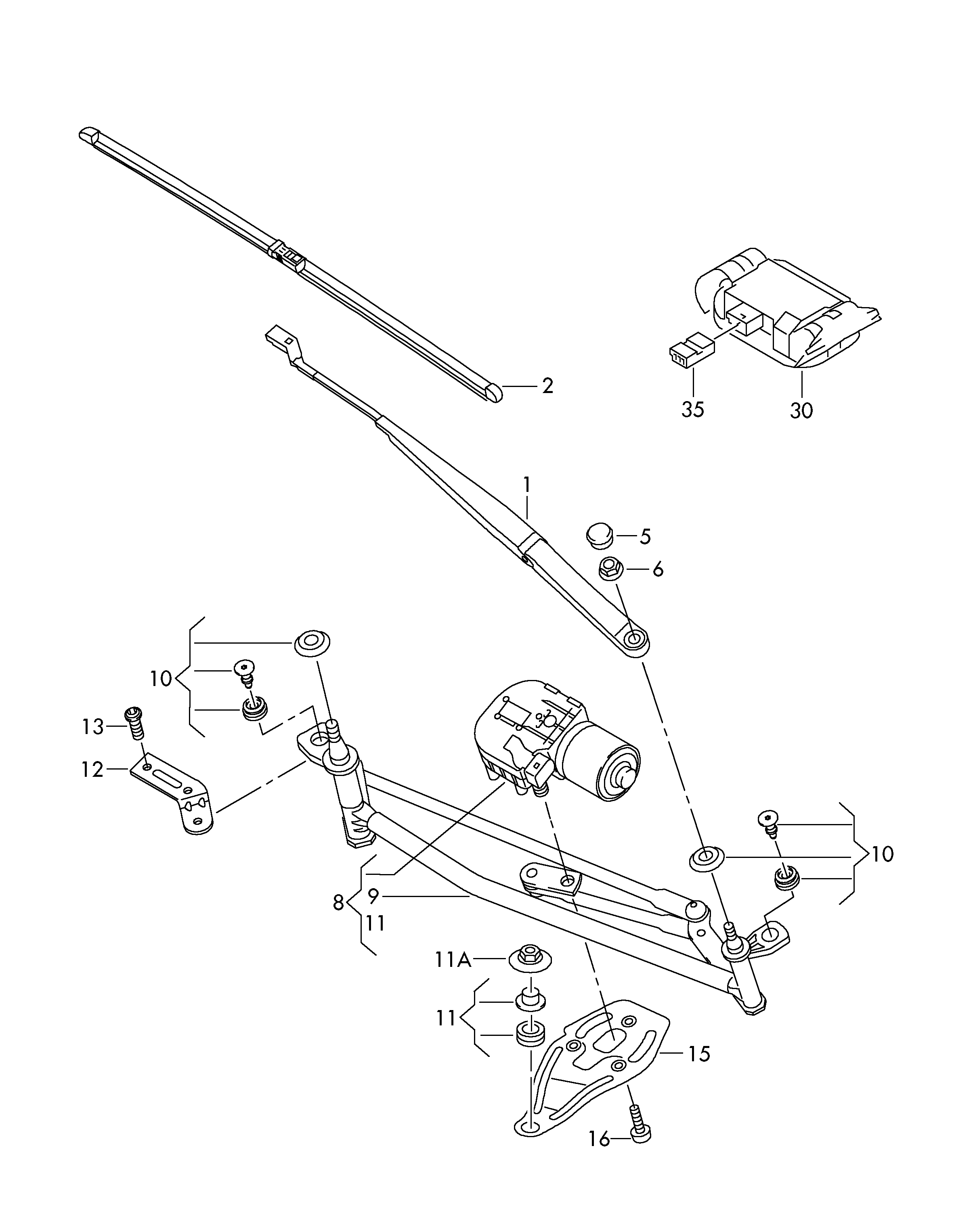 VAG 5L1 955 425 - Pyyhkijänsulka onlydrive.pro