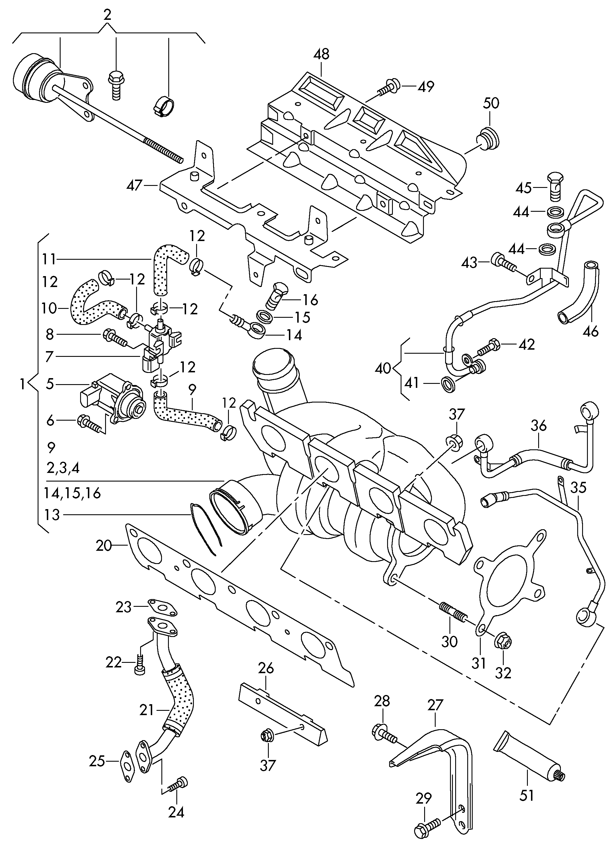 VW 06F 145 757 H - Seal, oil outlet (charger) onlydrive.pro