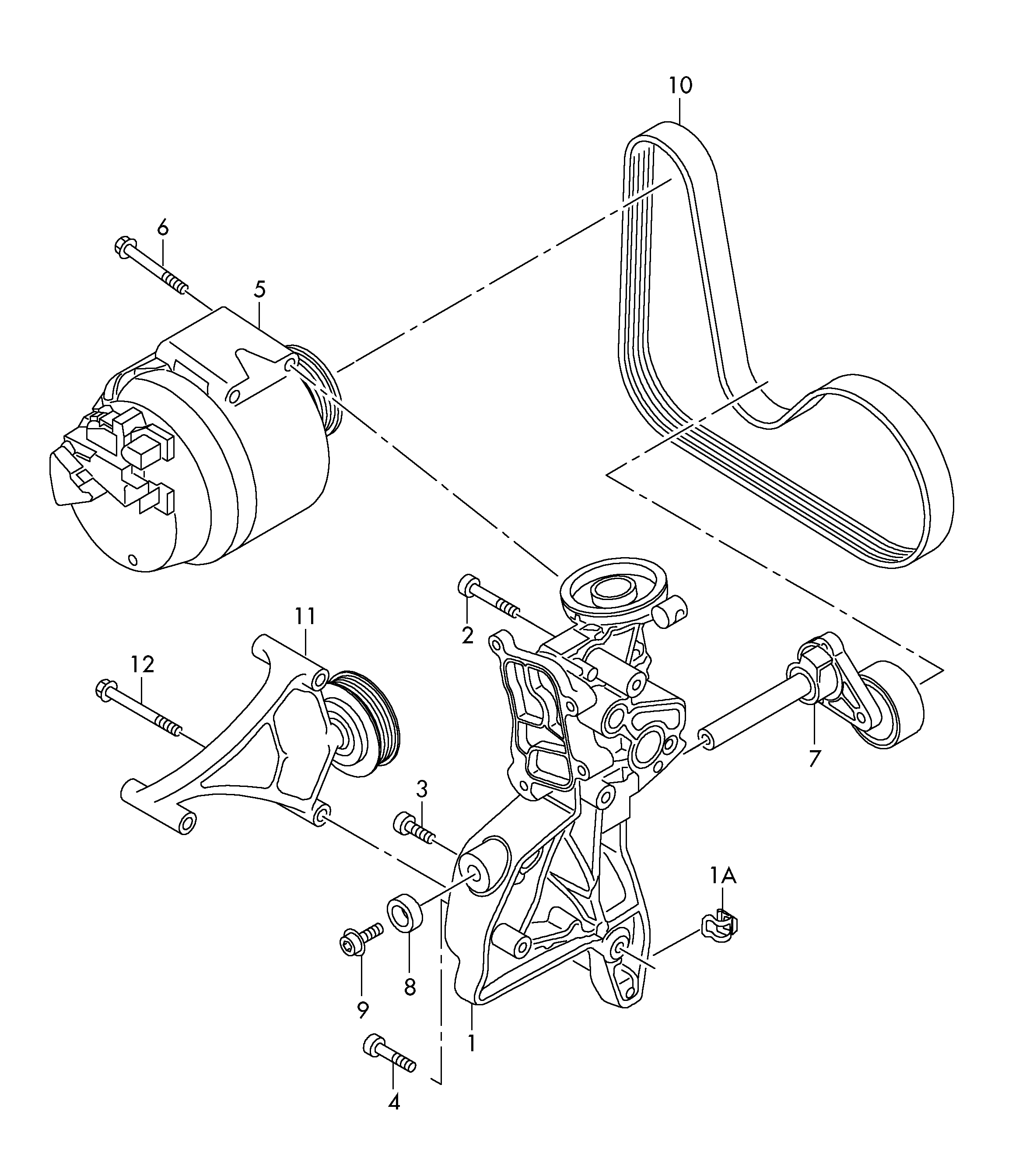 Seat 06J903133D - Siksnas spriegotājs, Ķīļsiksna onlydrive.pro