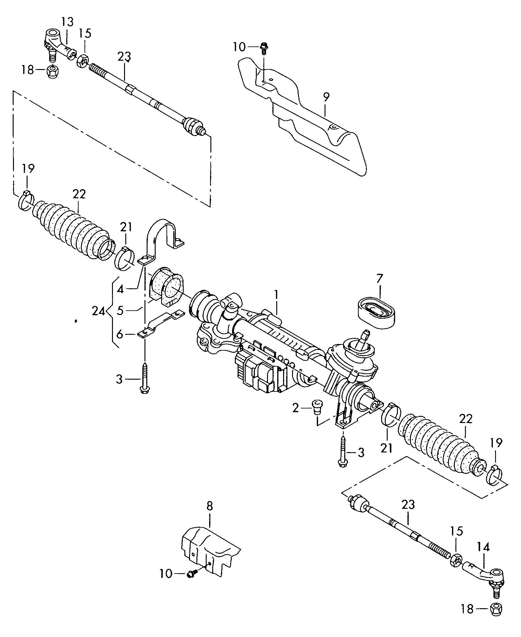 Seat 1K0 423 810  A - Stūres šķērsstiepnis onlydrive.pro