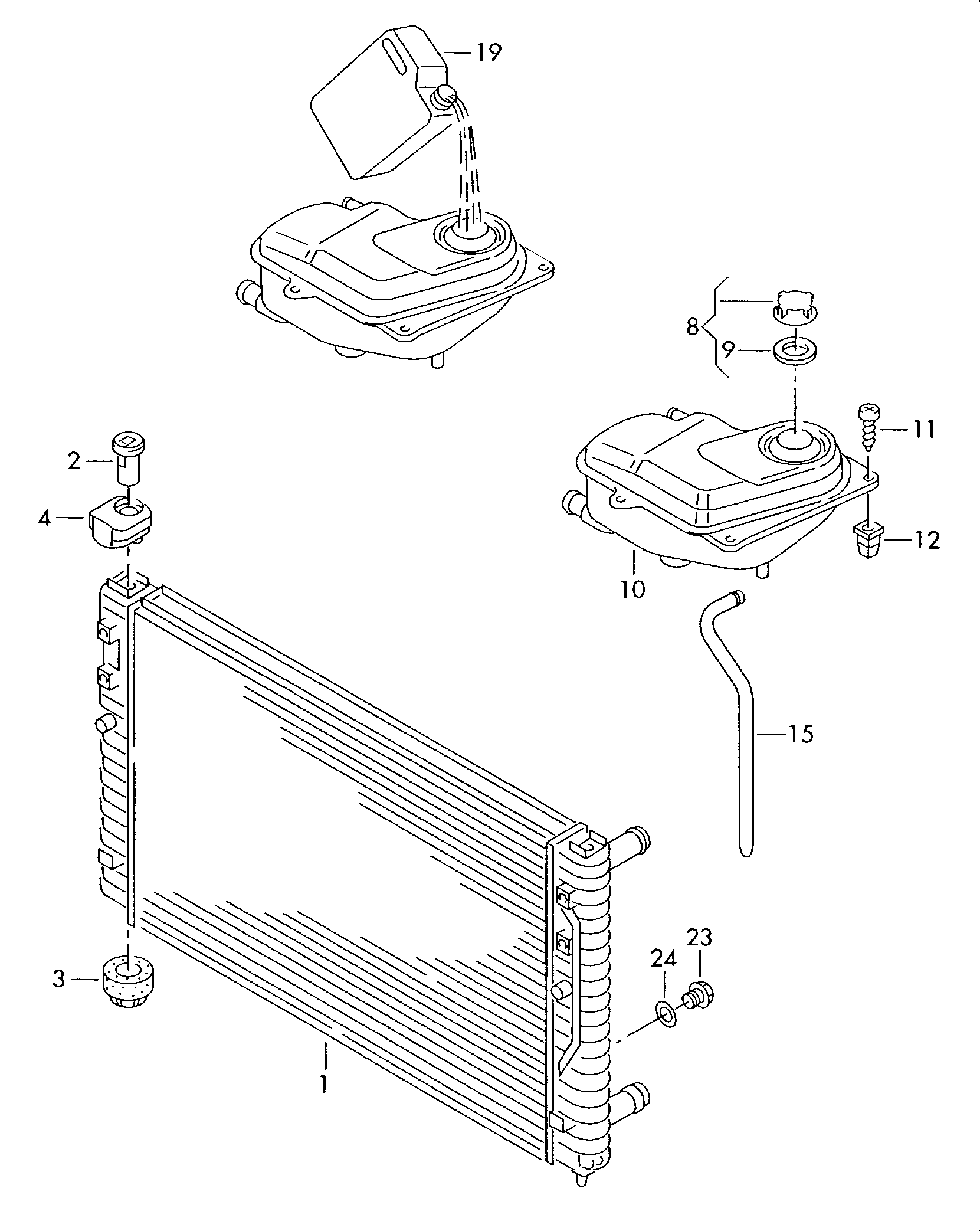 VW 8D0 121 275 - Mounting, radiator onlydrive.pro