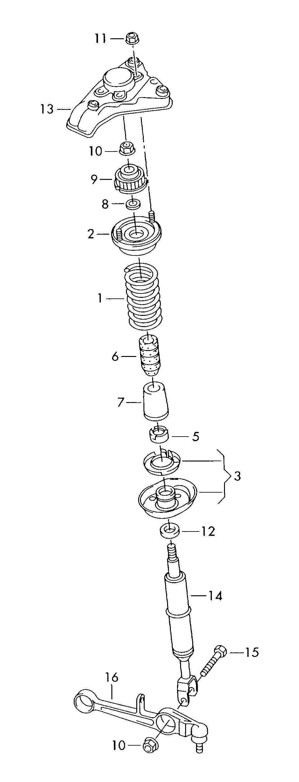 VW 4B0412031CD - Gas shock absorber onlydrive.pro