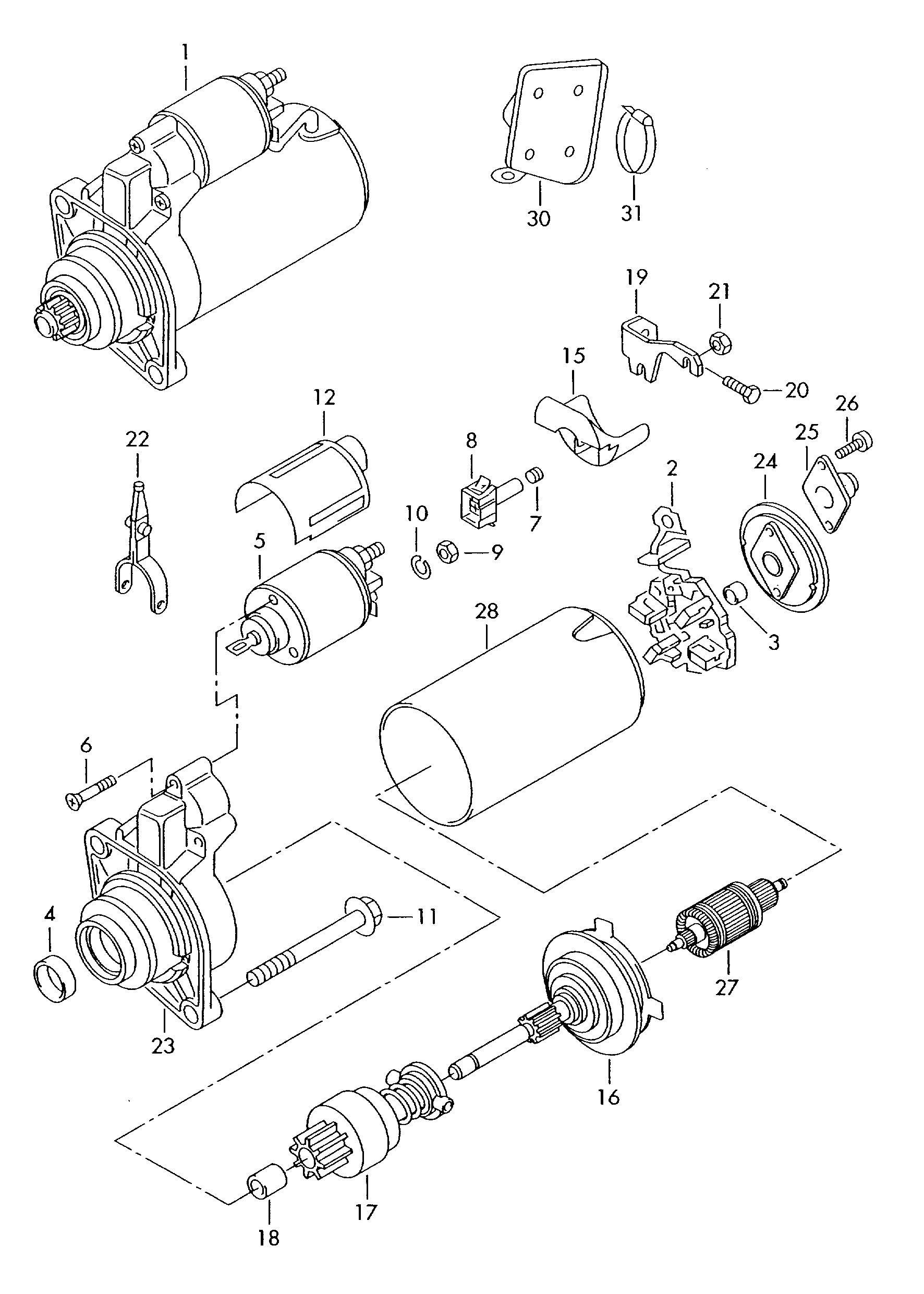 Seat 06B 911 023 - Starter onlydrive.pro