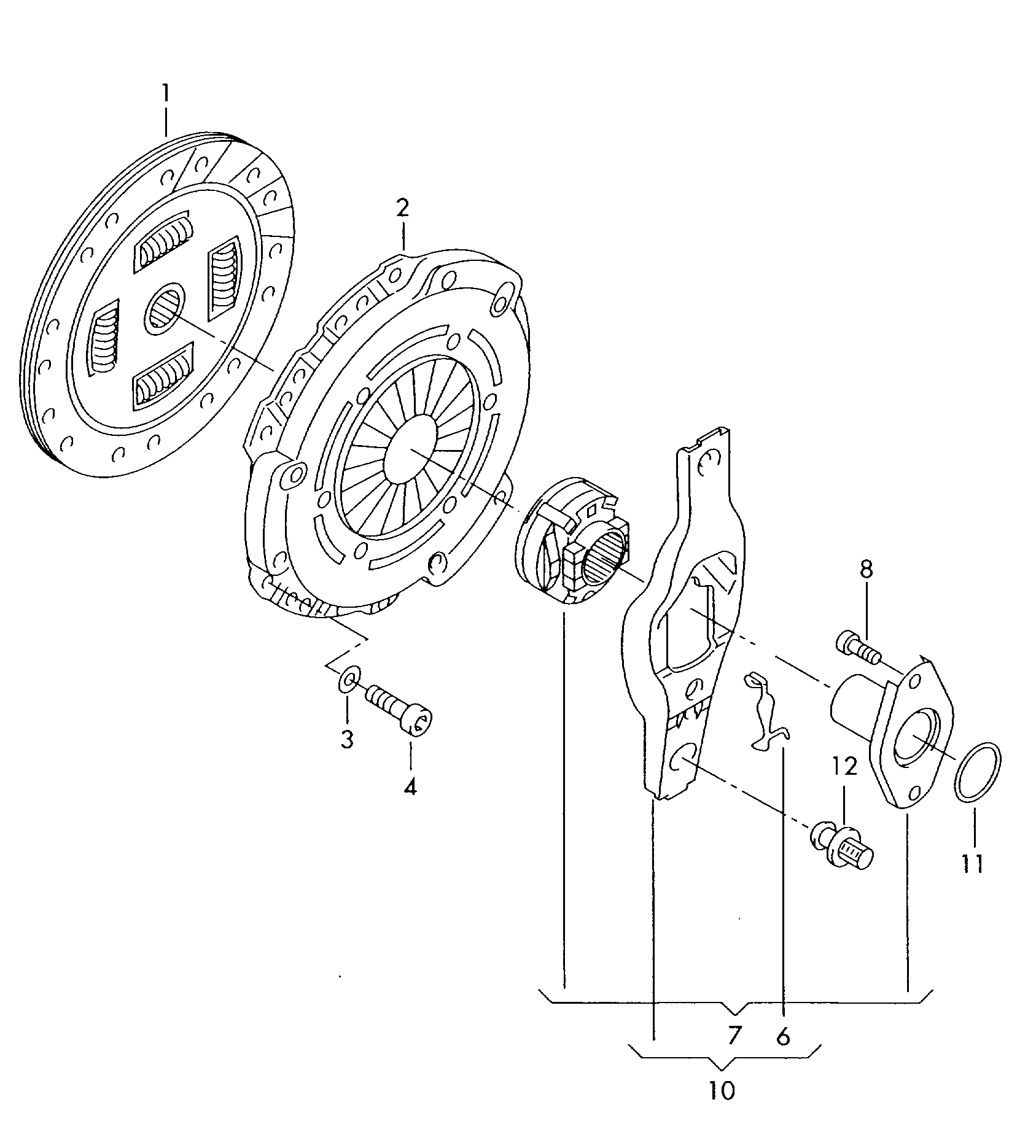 VAG 03C141031 - Диск сцепления, фрикцион onlydrive.pro