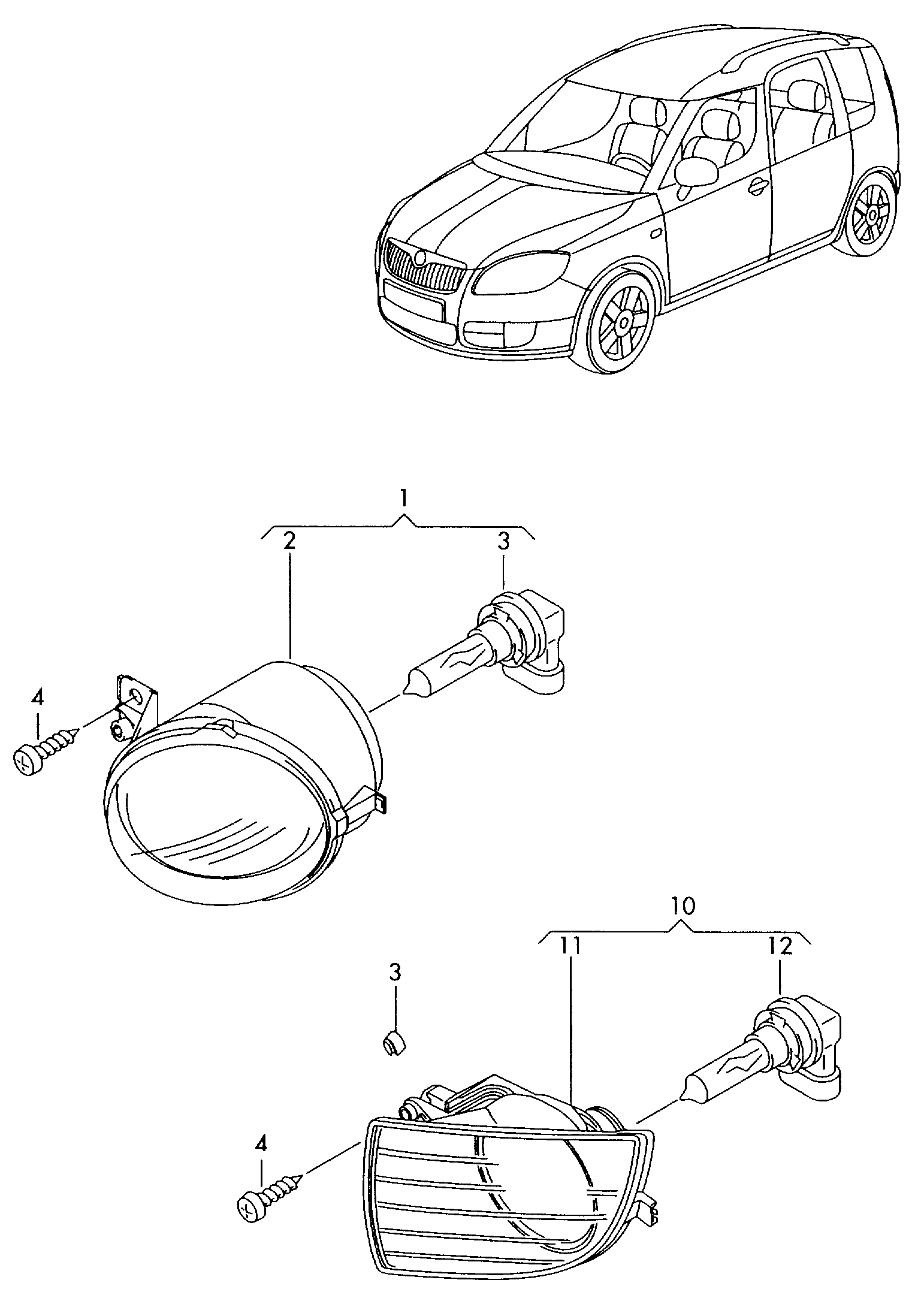 VAG 7H0 941 699 C - Fog Light onlydrive.pro