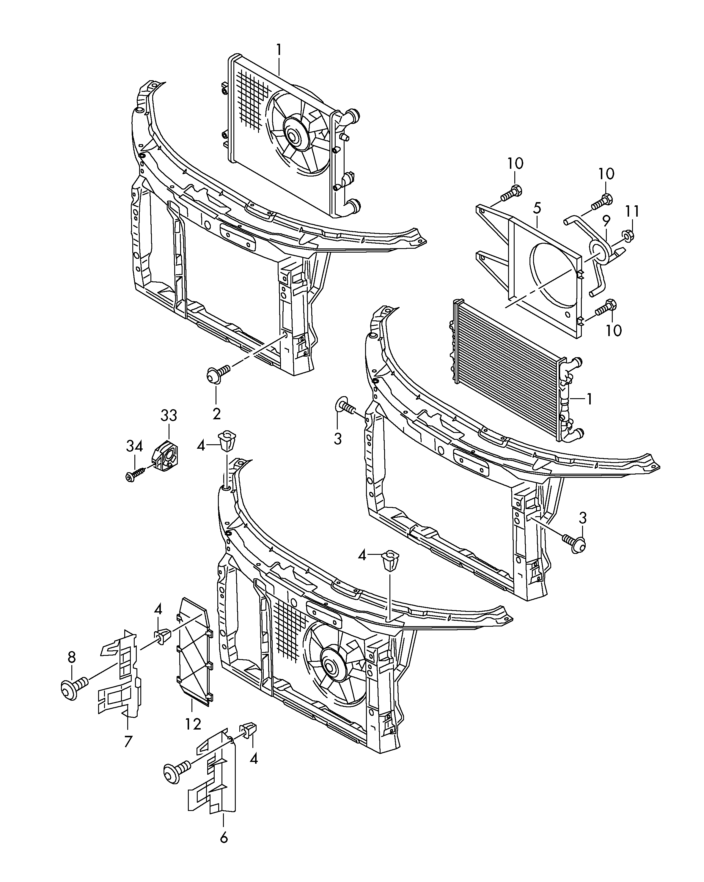 VAG 6Q0121206F - Ventiliatorius, radiatoriaus onlydrive.pro