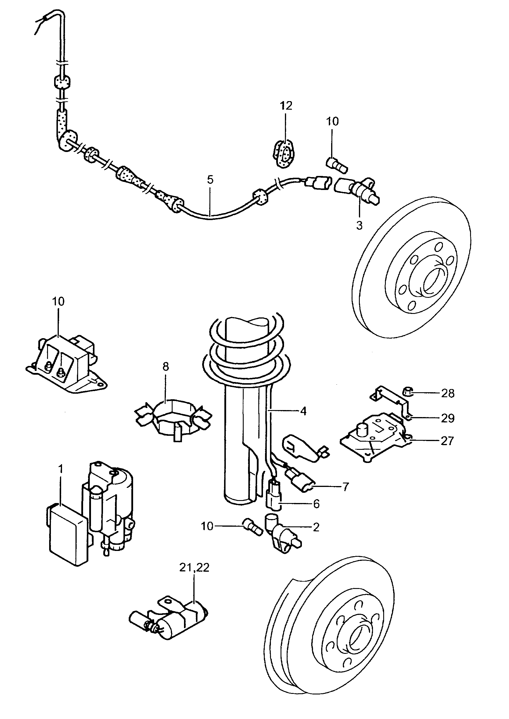 Seat 6Q0 927 803 B - Sensor, wheel speed onlydrive.pro