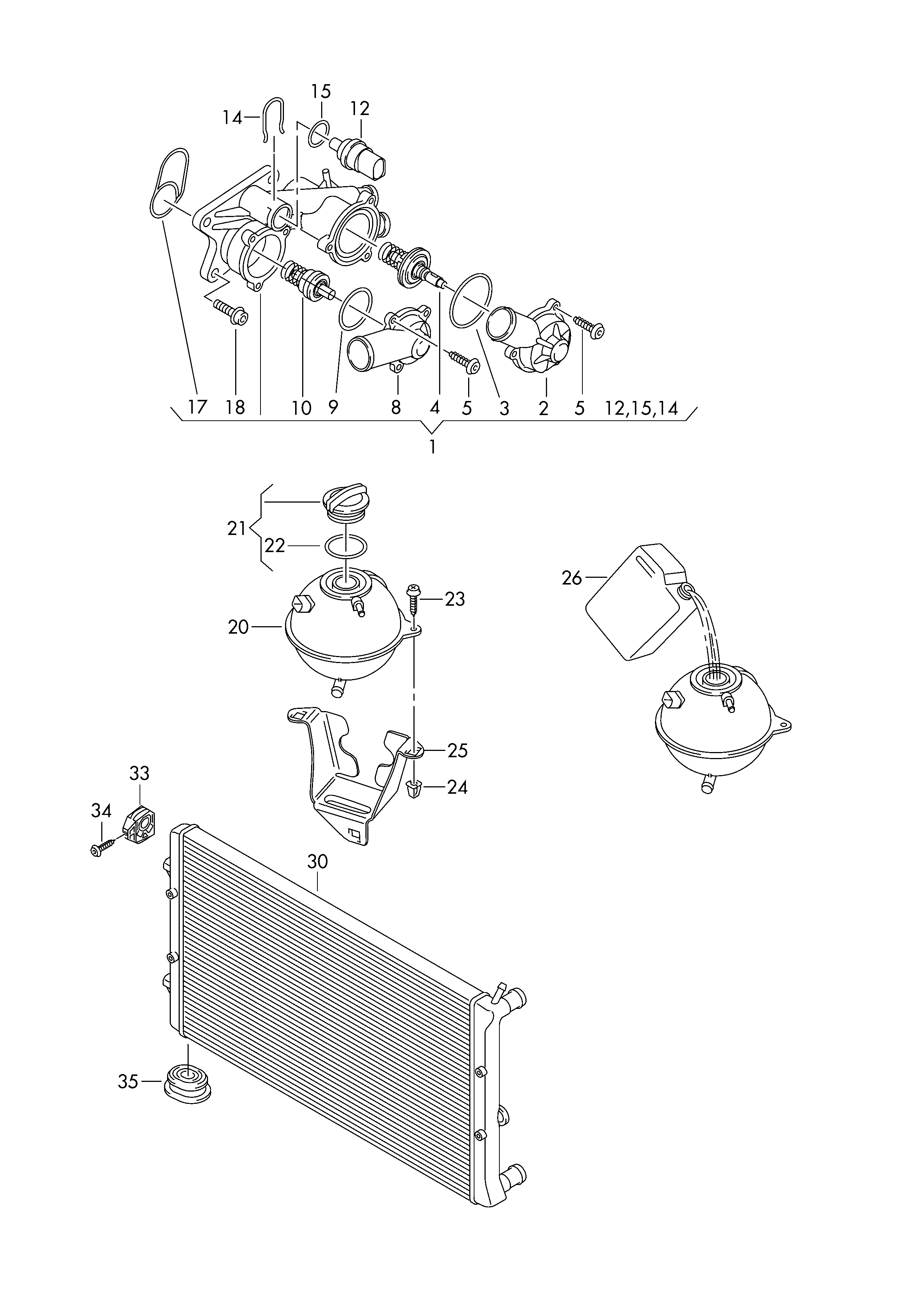 Seat 03C 121 026 M - Termostaat,Jahutusvedelik onlydrive.pro