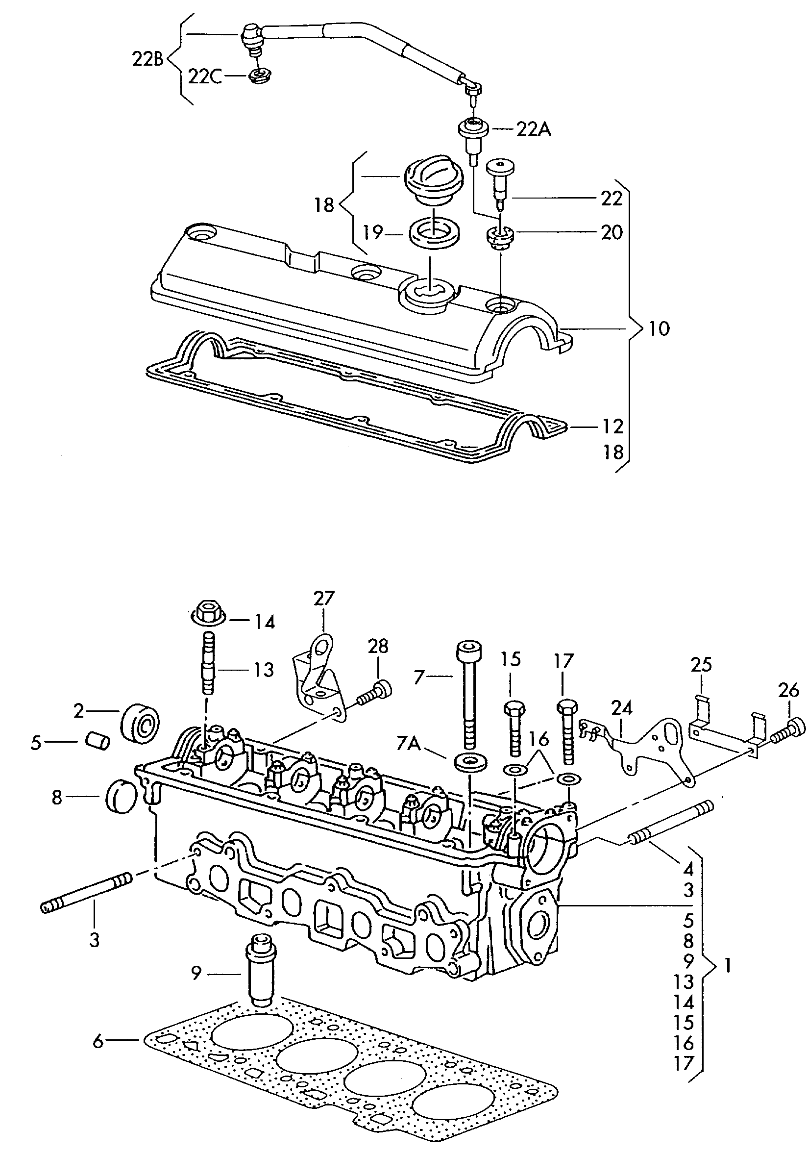 Seat 030 103 483 K - Gasket, cylinder head cover onlydrive.pro