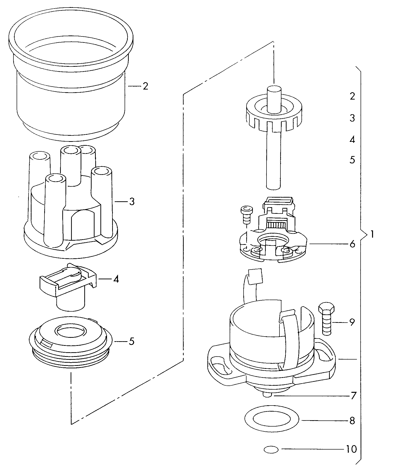 VAG 030 905 207 - Distributor Cap onlydrive.pro